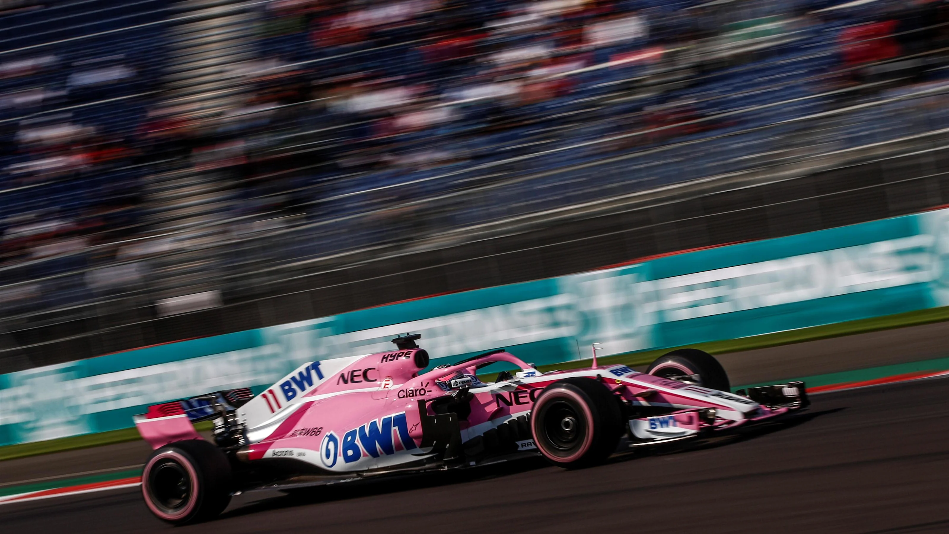 Sergio Perez, Racing Point Force India VJM11 at Formula One World Championship, Rd19, Mexican Grand