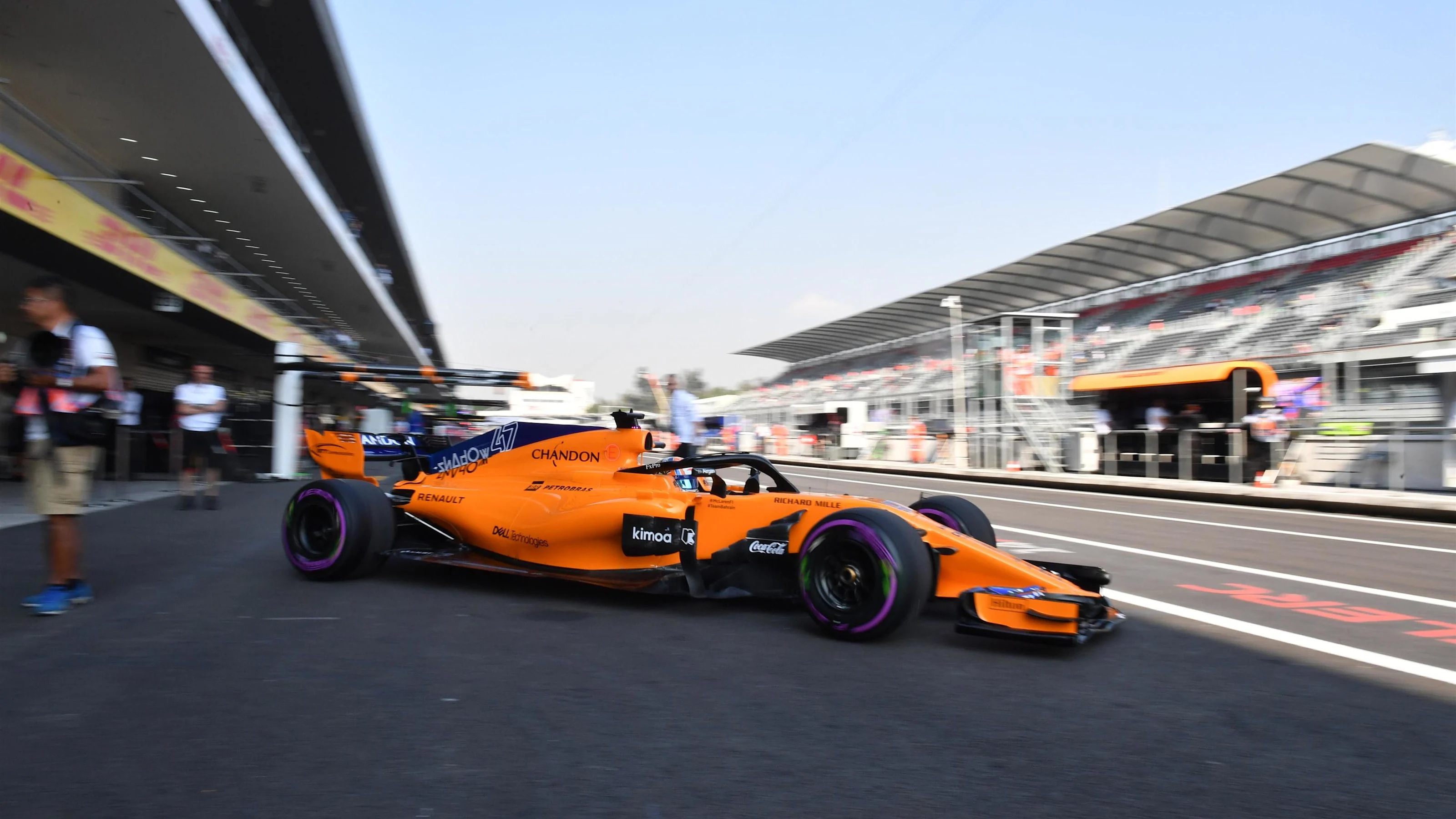 Lando Norris, McLaren MCL33 at Formula One World Championship, Rd19, Mexican Grand Prix, Practice,