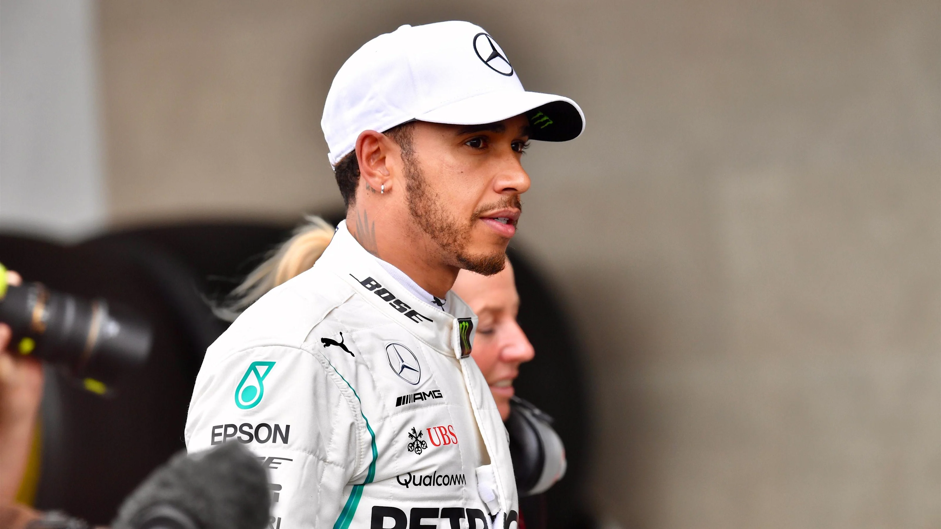 Lewis Hamilton, Mercedes AMG F1 in parc ferme at Formula One World Championship, Rd19, Mexican