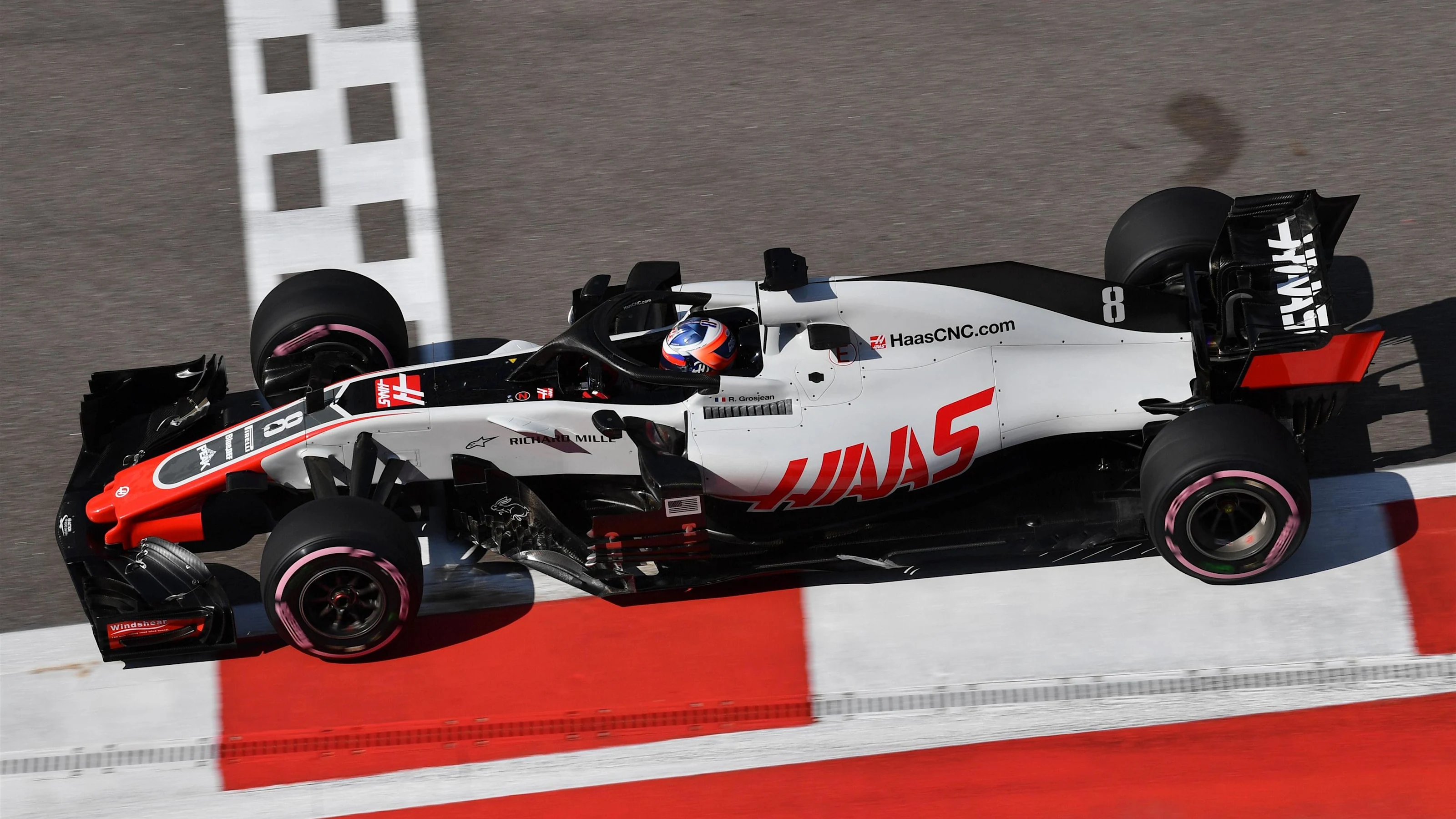 Romain Grosjean, Haas F1 Team VF-18 at Formula One World Championship, Rd16, Russian Grand Prix,