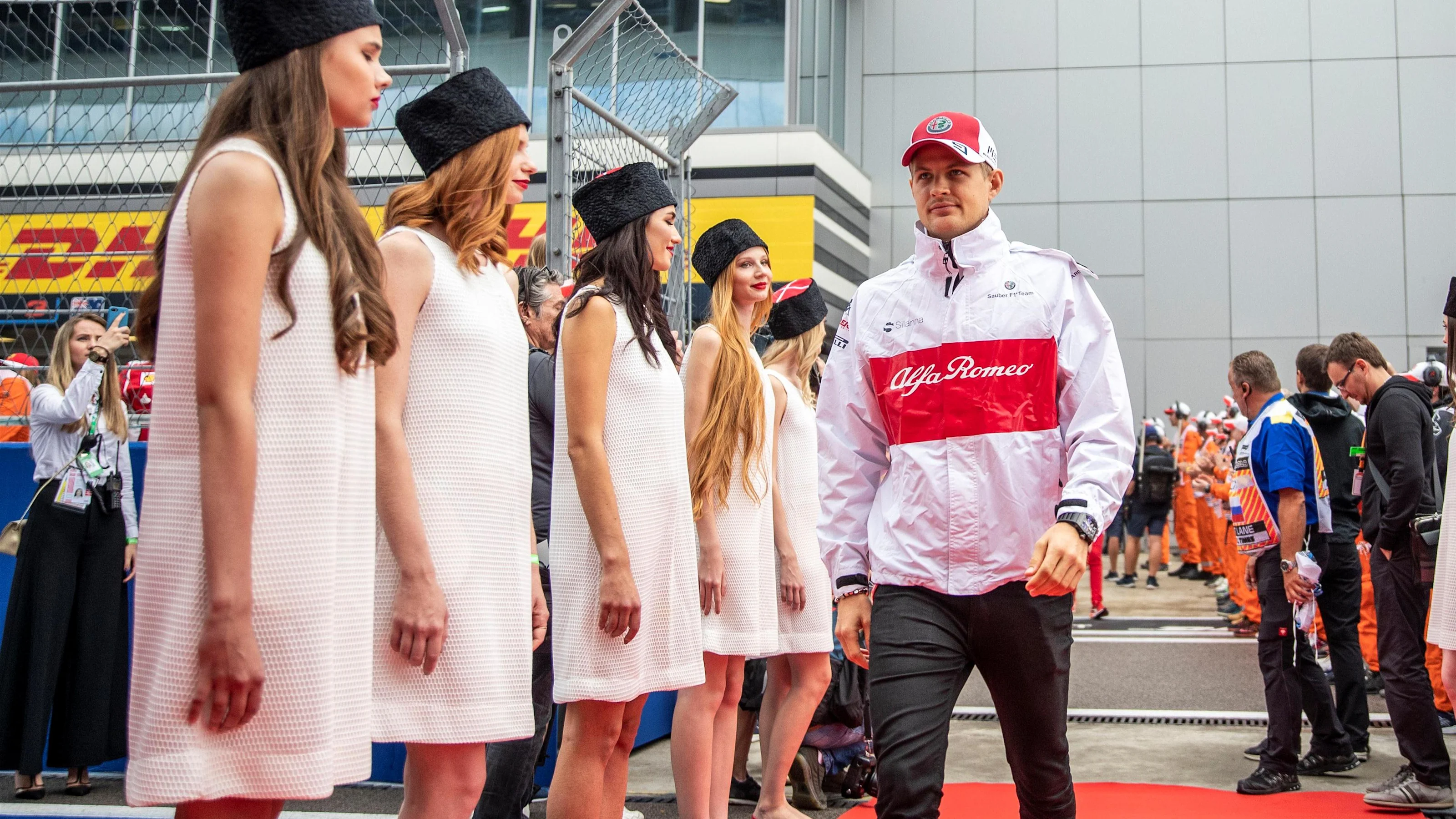 Marcus Ericsson, Alfa Romeo Sauber F1 Team on the drivers parade at Formula One World Championship,