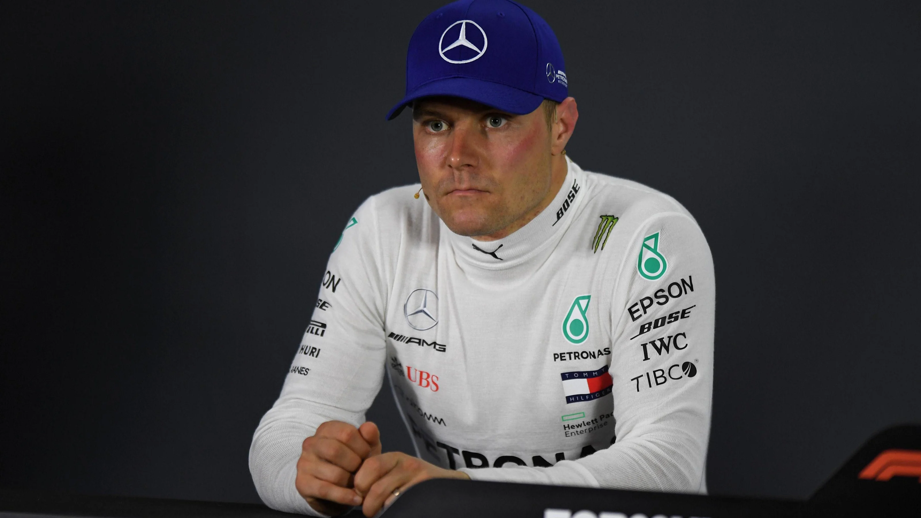 Valtteri Bottas, Mercedes AMG F1 in the Press Conference at Formula One World Championship, Rd16,