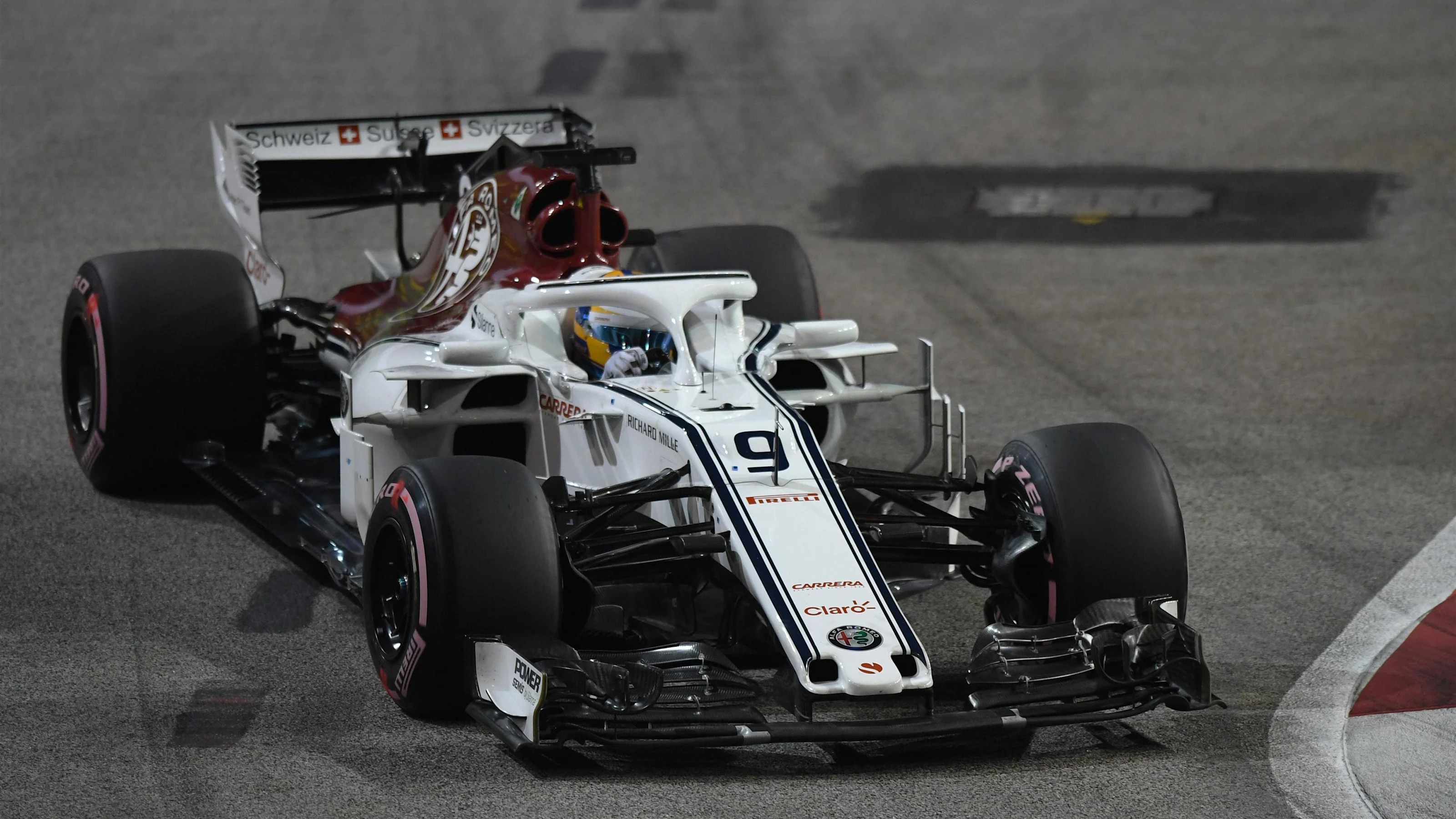 Marcus Ericsson, Alfa Romeo Sauber C37 at Formula One World Championship, Rd15, Singapore Grand