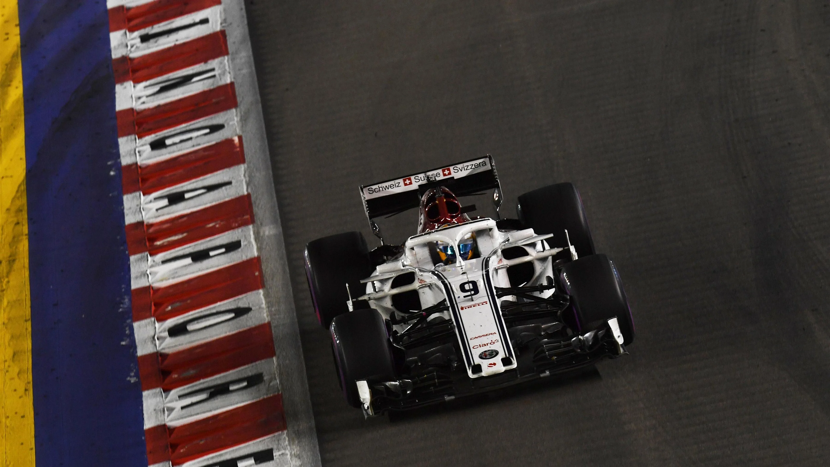 Marcus Ericsson, Alfa Romeo Sauber C37 at Formula One World Championship, Rd15, Singapore Grand