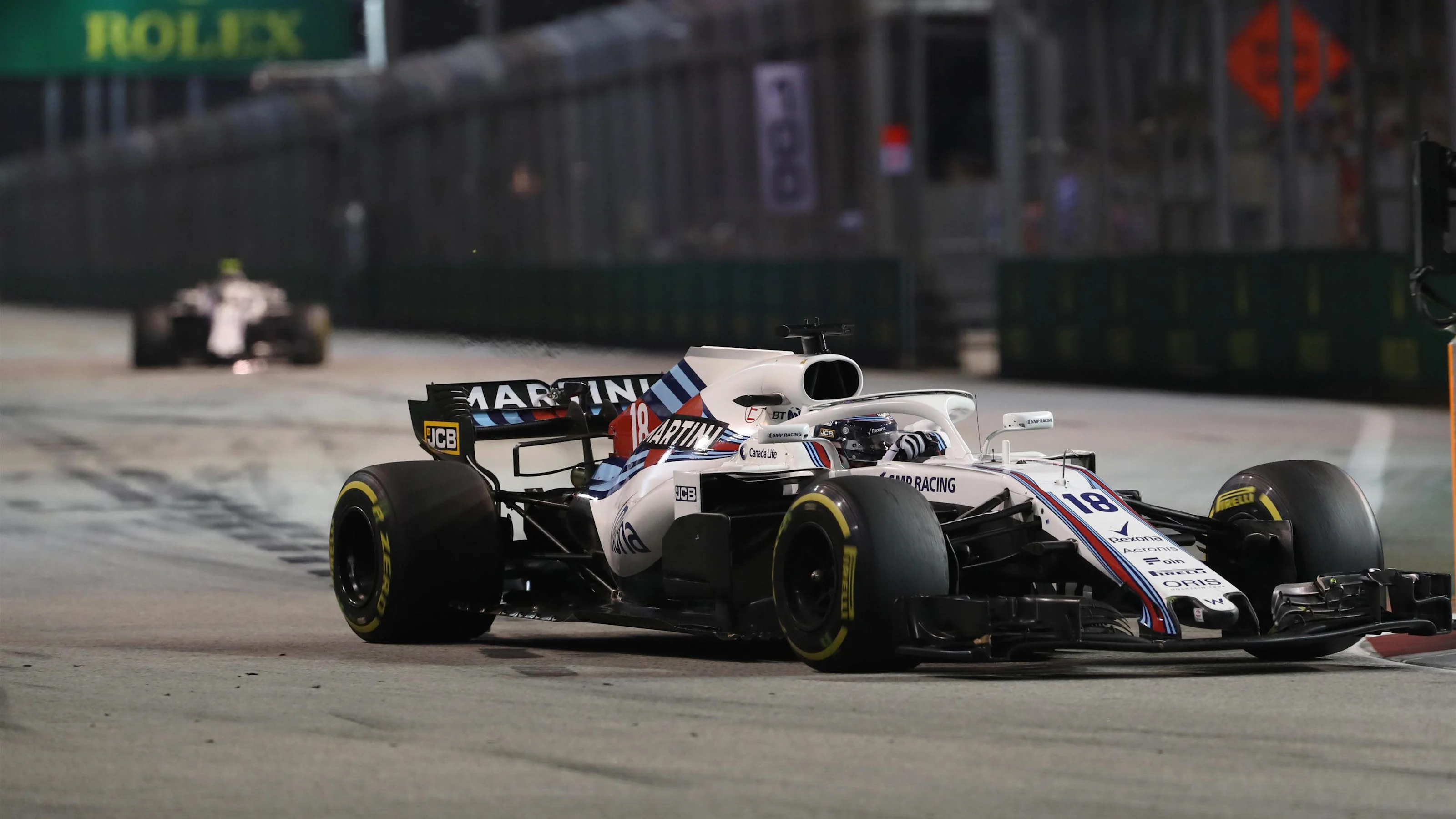 Lance Stroll, Williams FW41 at Formula One World Championship, Rd15, Singapore Grand Prix, Race,