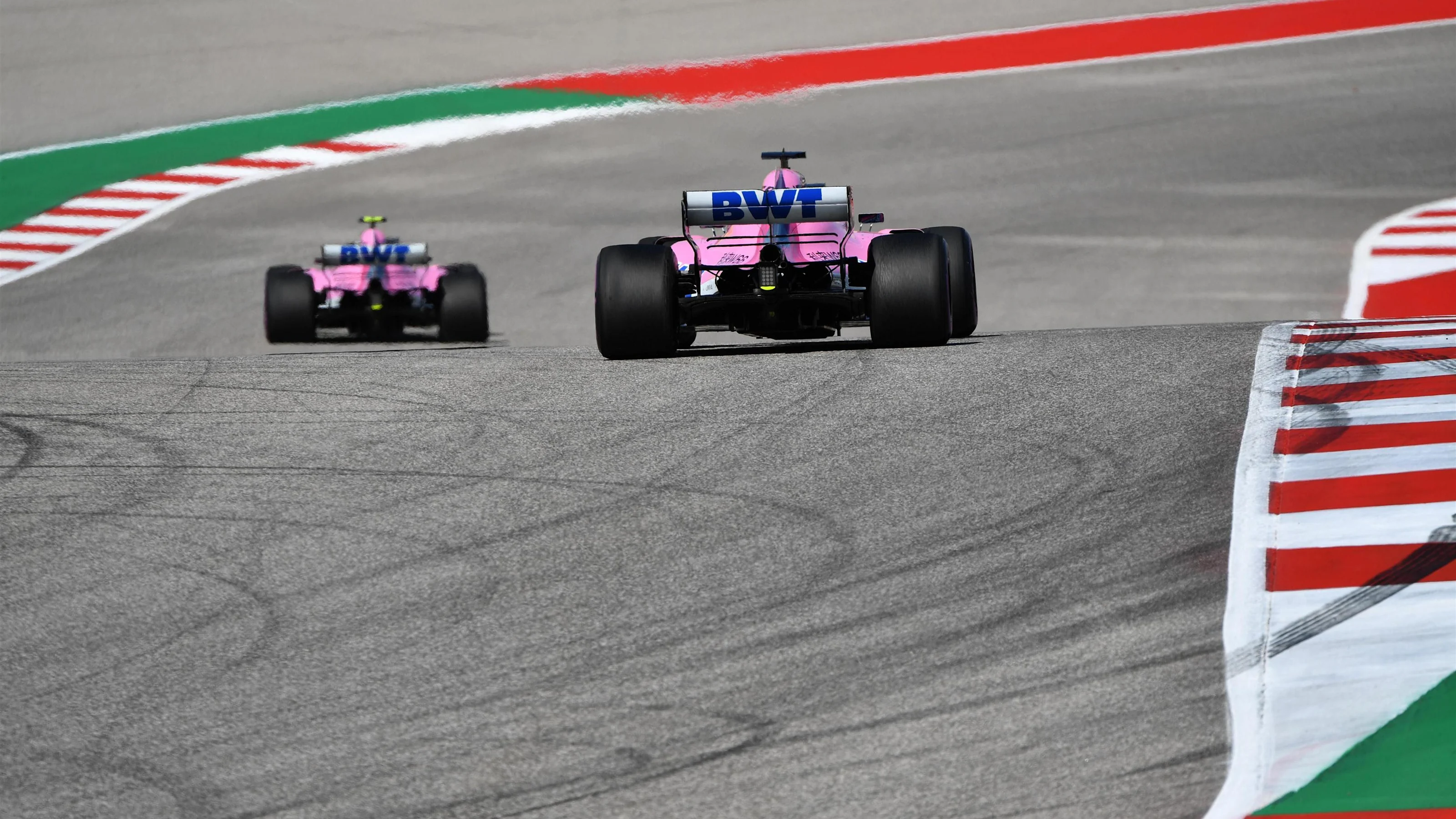 Sergio Perez, Racing Point Force India VJM11 at Formula One World Championship, Rd18, United States