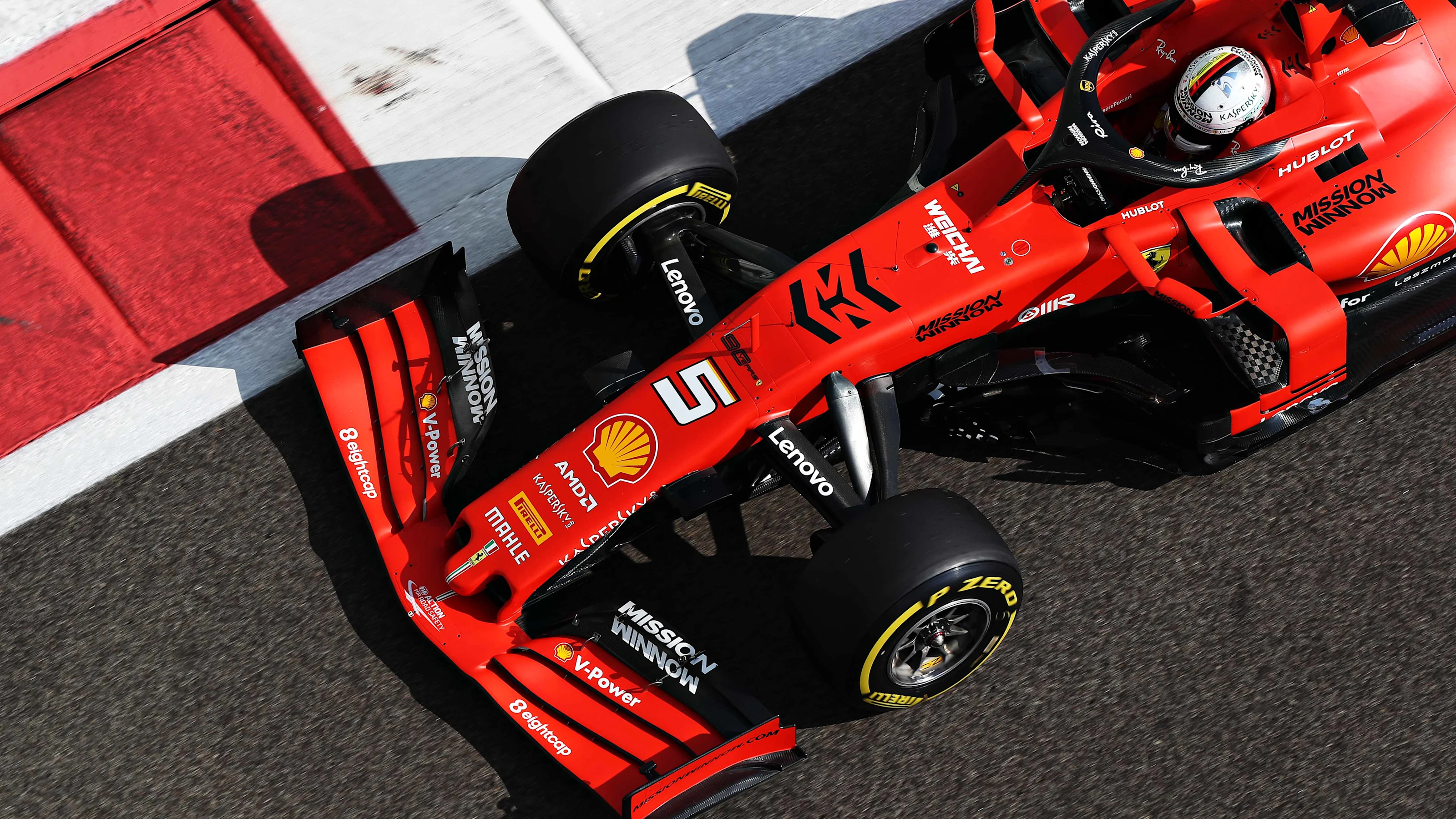 ABU DHABI, UNITED ARAB EMIRATES - NOVEMBER 29: Sebastian Vettel of Germany driving the (5) Scuderia