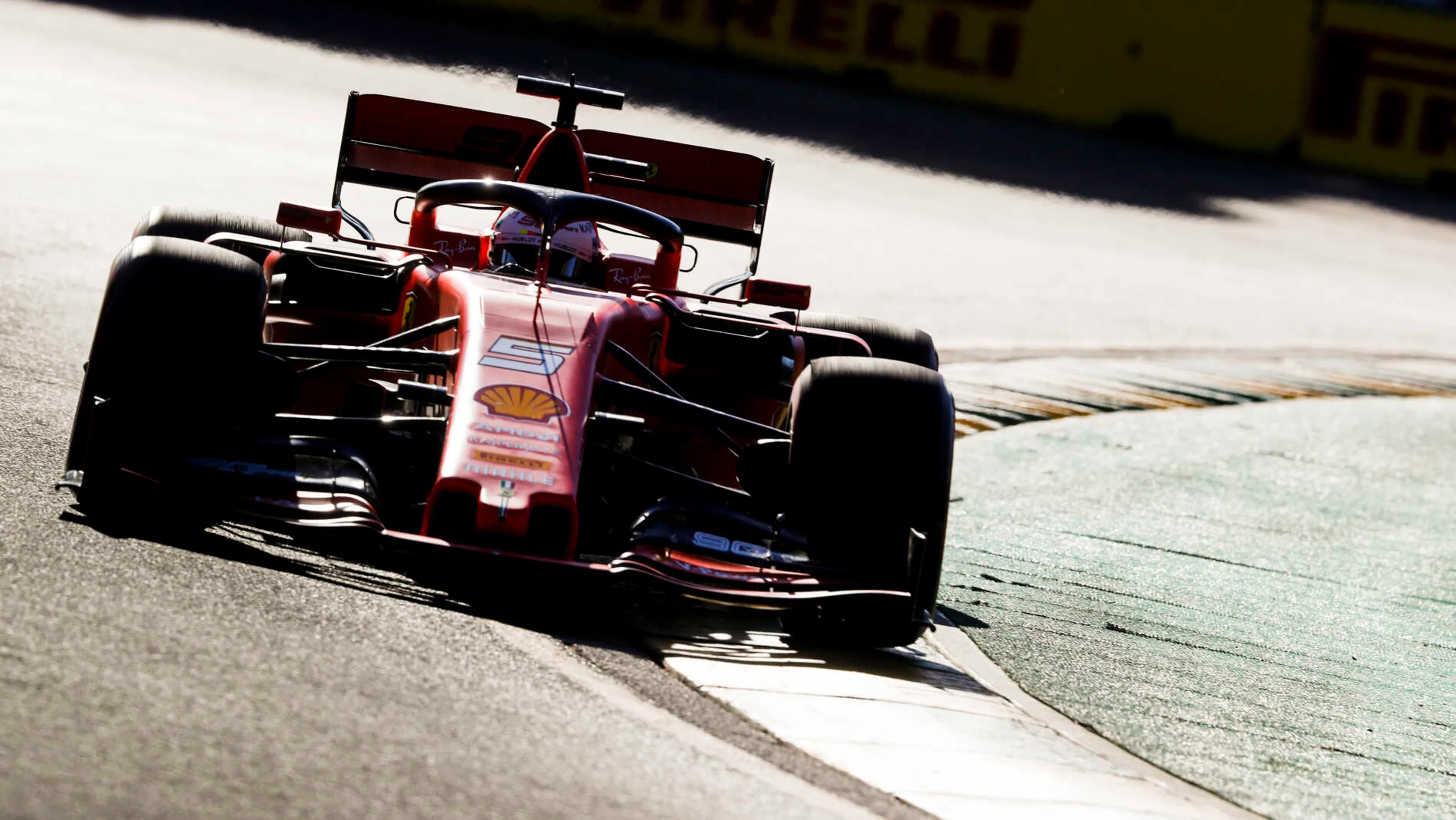 MELBOURNE GRAND PRIX CIRCUIT, AUSTRALIA - MARCH 15: Sebastian Vettel, Ferrari SF90 during the
