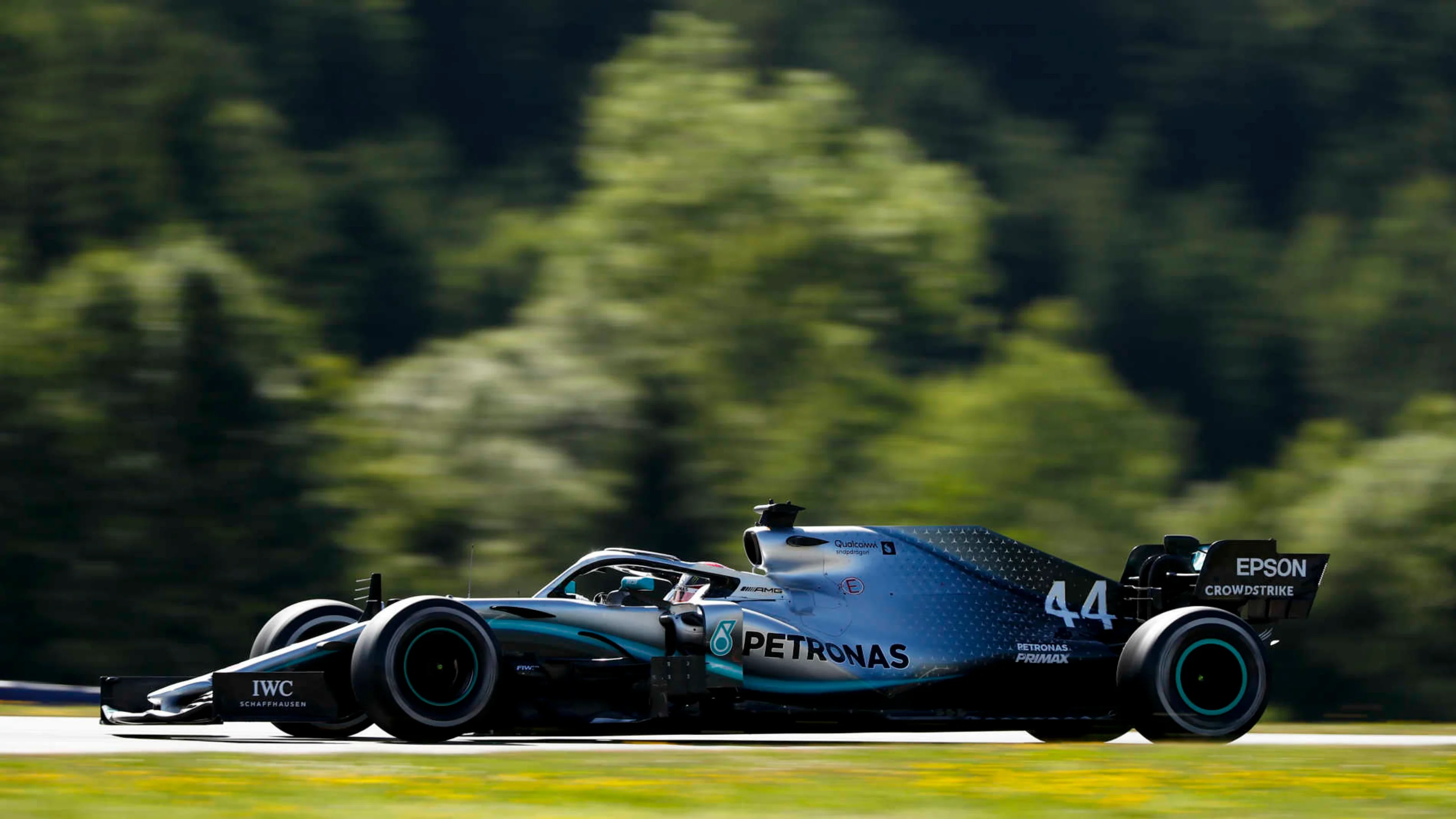 RED BULL RING, AUSTRIA - JUNE 28: Lewis Hamilton, Mercedes AMG F1 W10 during the Austrian GP at Red