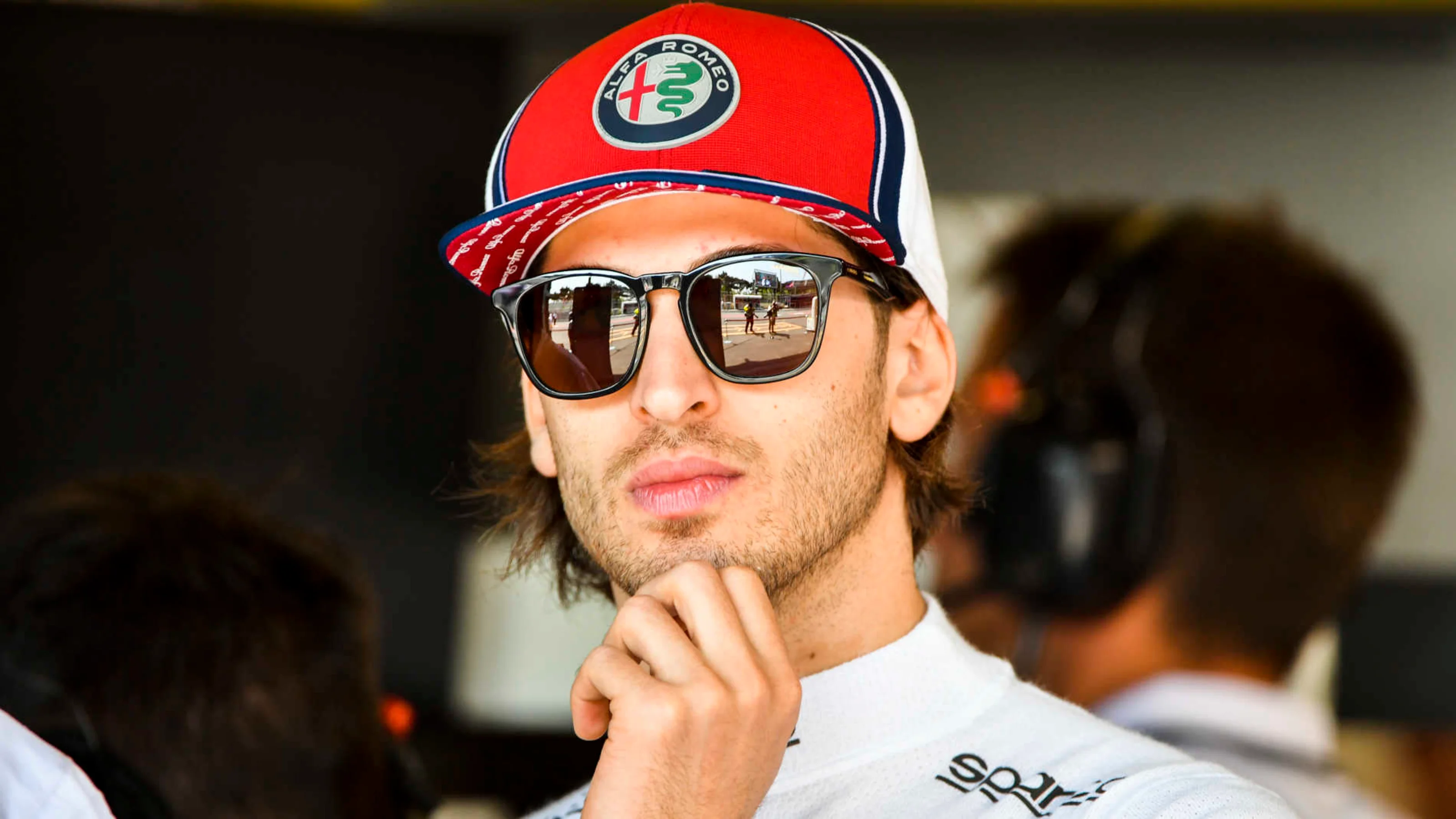 BAKU CITY CIRCUIT, AZERBAIJAN - APRIL 26: Antonio Giovinazzi, Alfa Romeo Racing during the