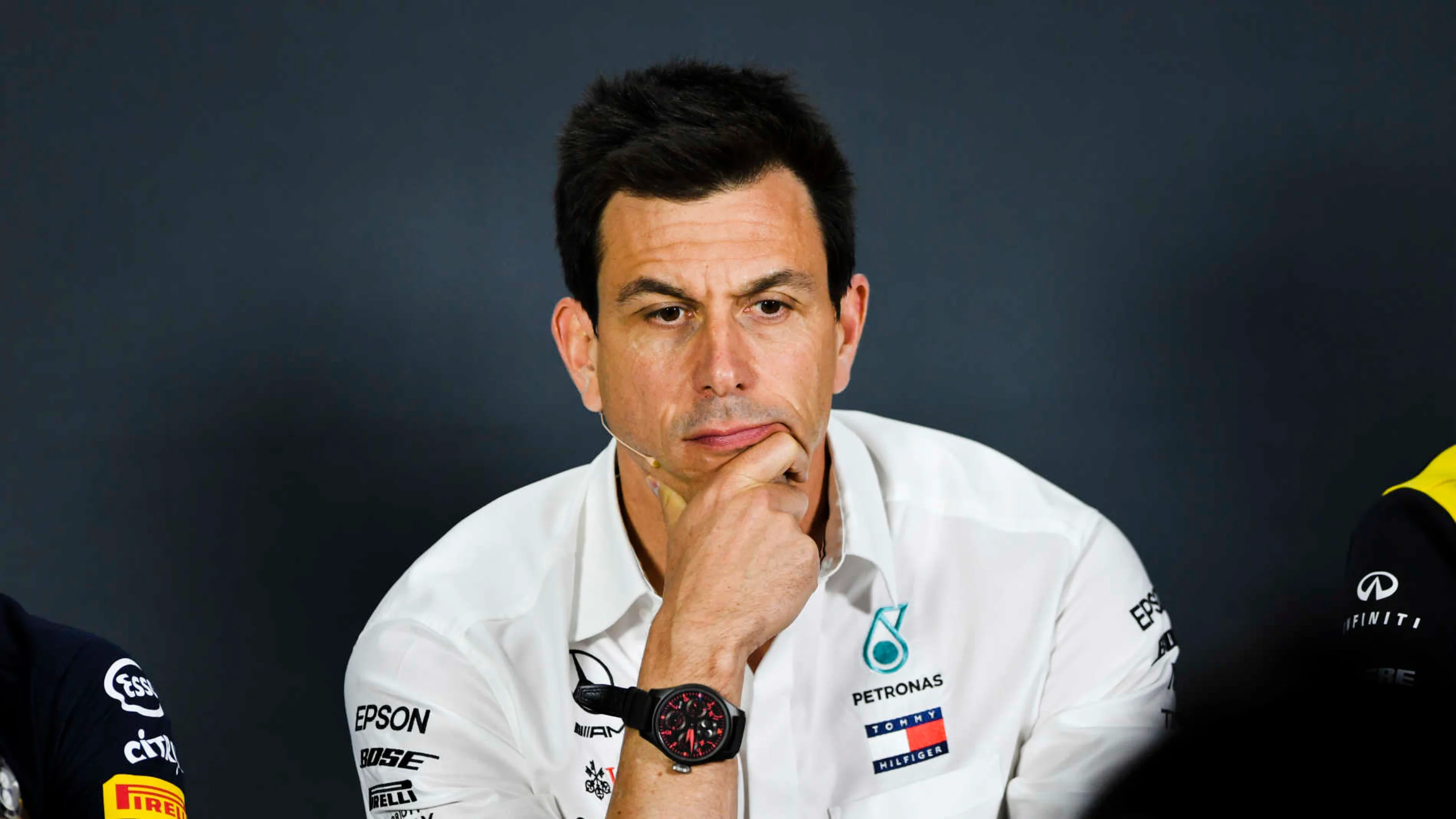BAKU CITY CIRCUIT, AZERBAIJAN - APRIL 26: Toto Wolff, Executive Director (Business), Mercedes AMG