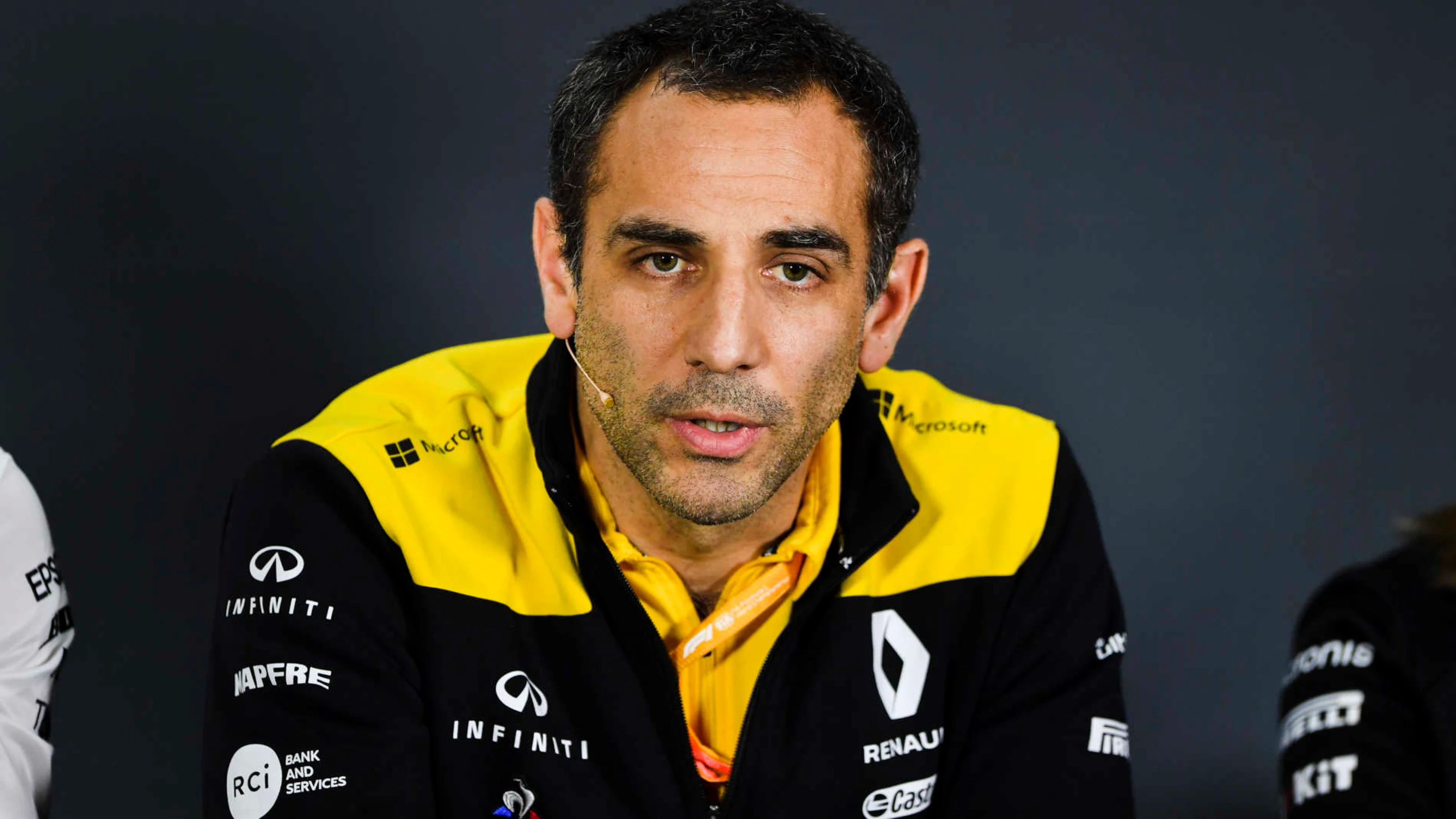 BAKU CITY CIRCUIT, AZERBAIJAN - APRIL 26: Cyril Abiteboul, Managing Director, Renault F1 Team In