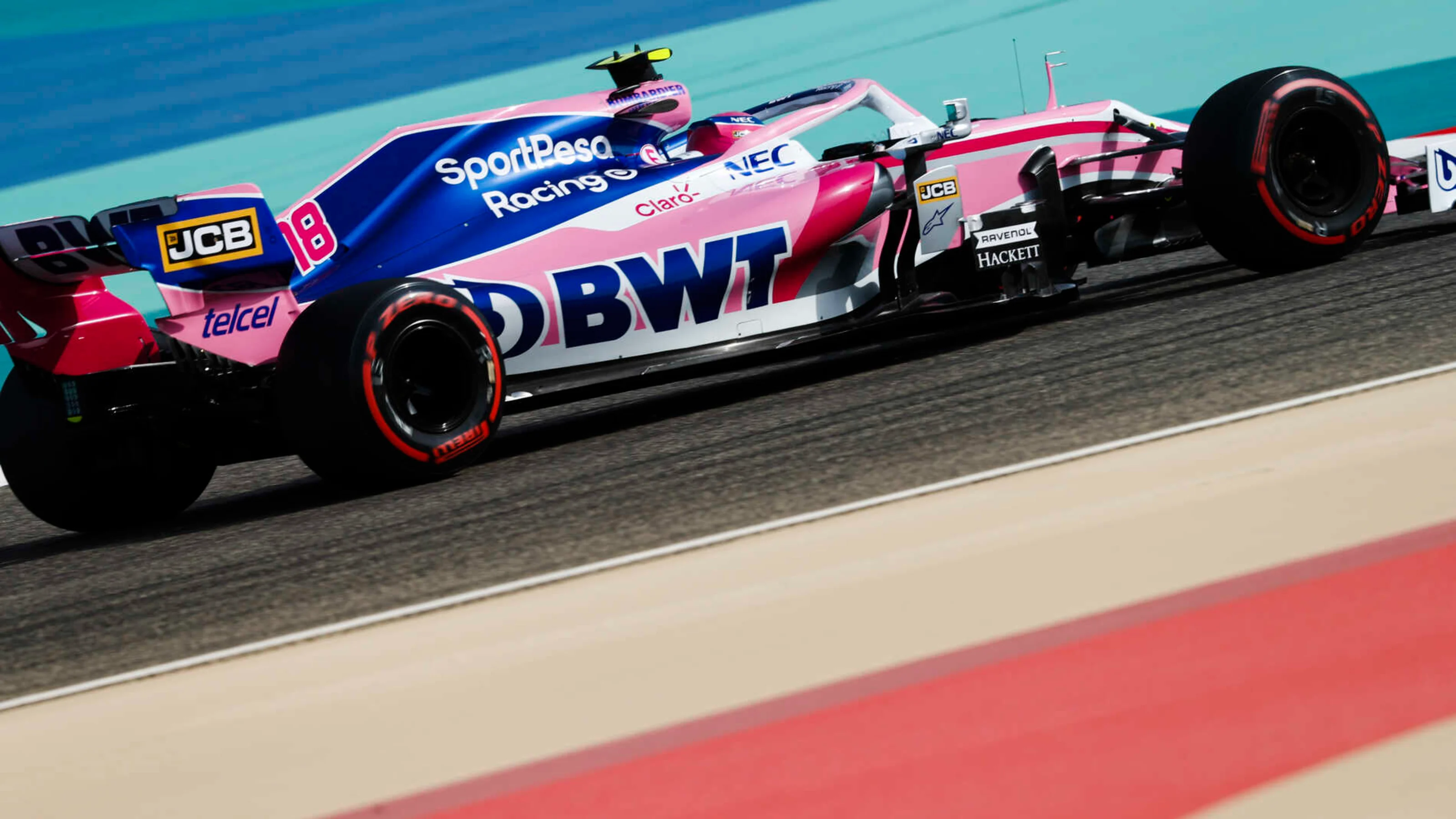 BAHRAIN INTERNATIONAL CIRCUIT, BAHRAIN - MARCH 30: Lance Stroll, Racing Point RP19 during the
