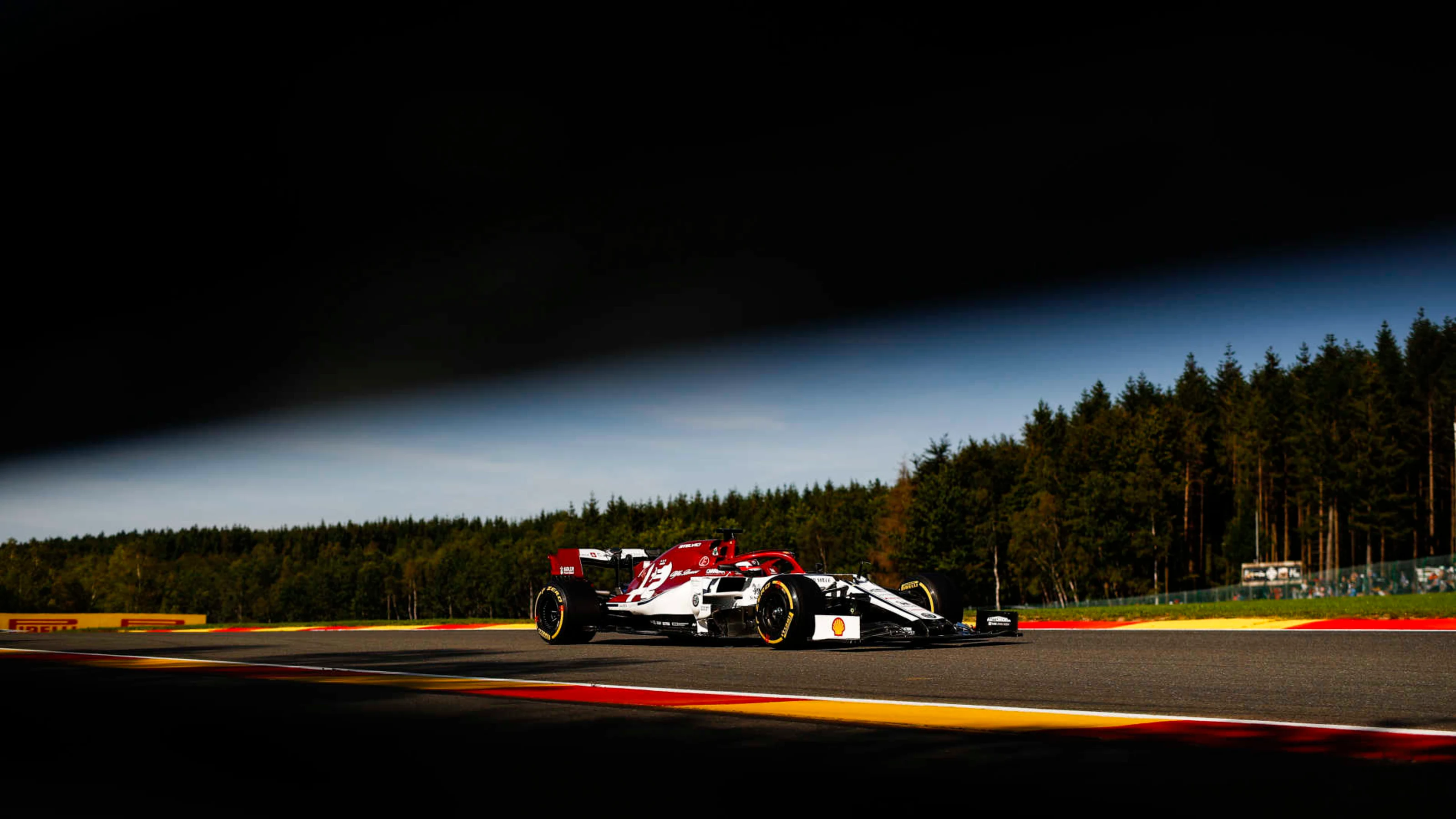 SPA-FRANCORCHAMPS, BELGIUM - AUGUST 30: Kimi Raikkonen, Alfa Romeo Racing C38 during the Belgian GP
