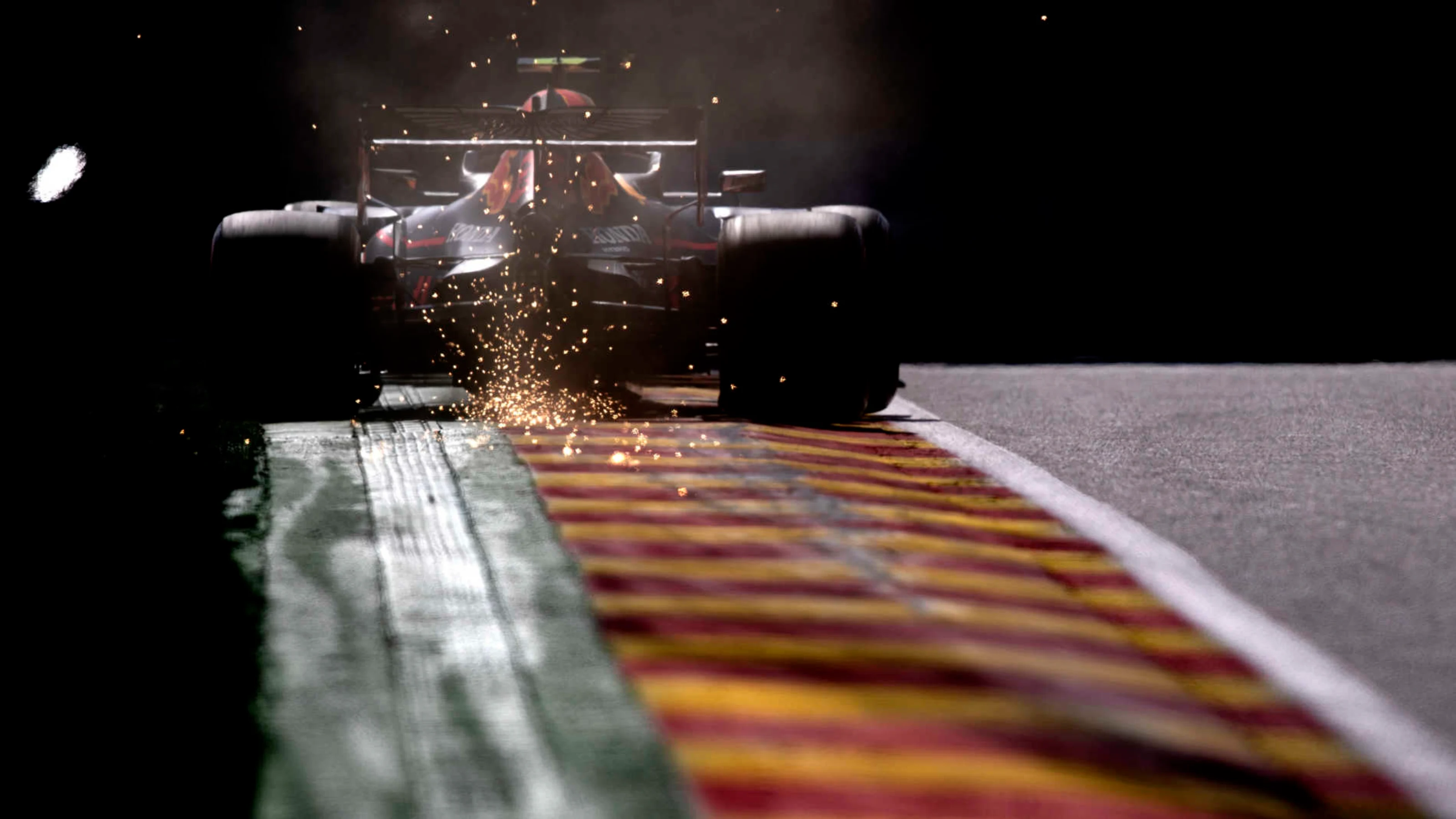 SPA-FRANCORCHAMPS, BELGIUM - AUGUST 30: Alexander Albon, Red Bull RB15 during the Belgian GP at