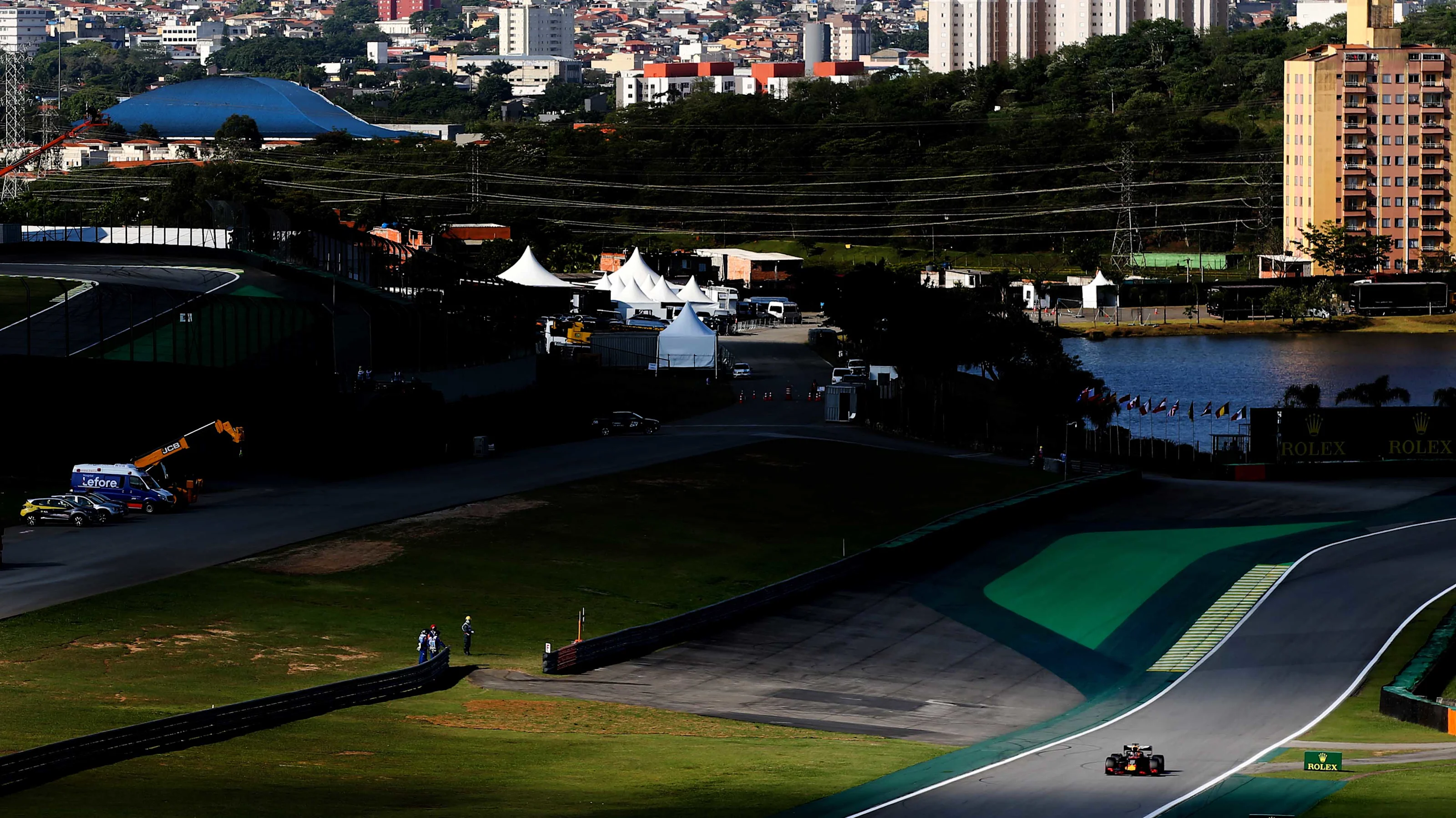 SAO PAULO, BRAZIL - NOVEMBER 16: Max Verstappen of the Netherlands driving the (33) Aston Martin