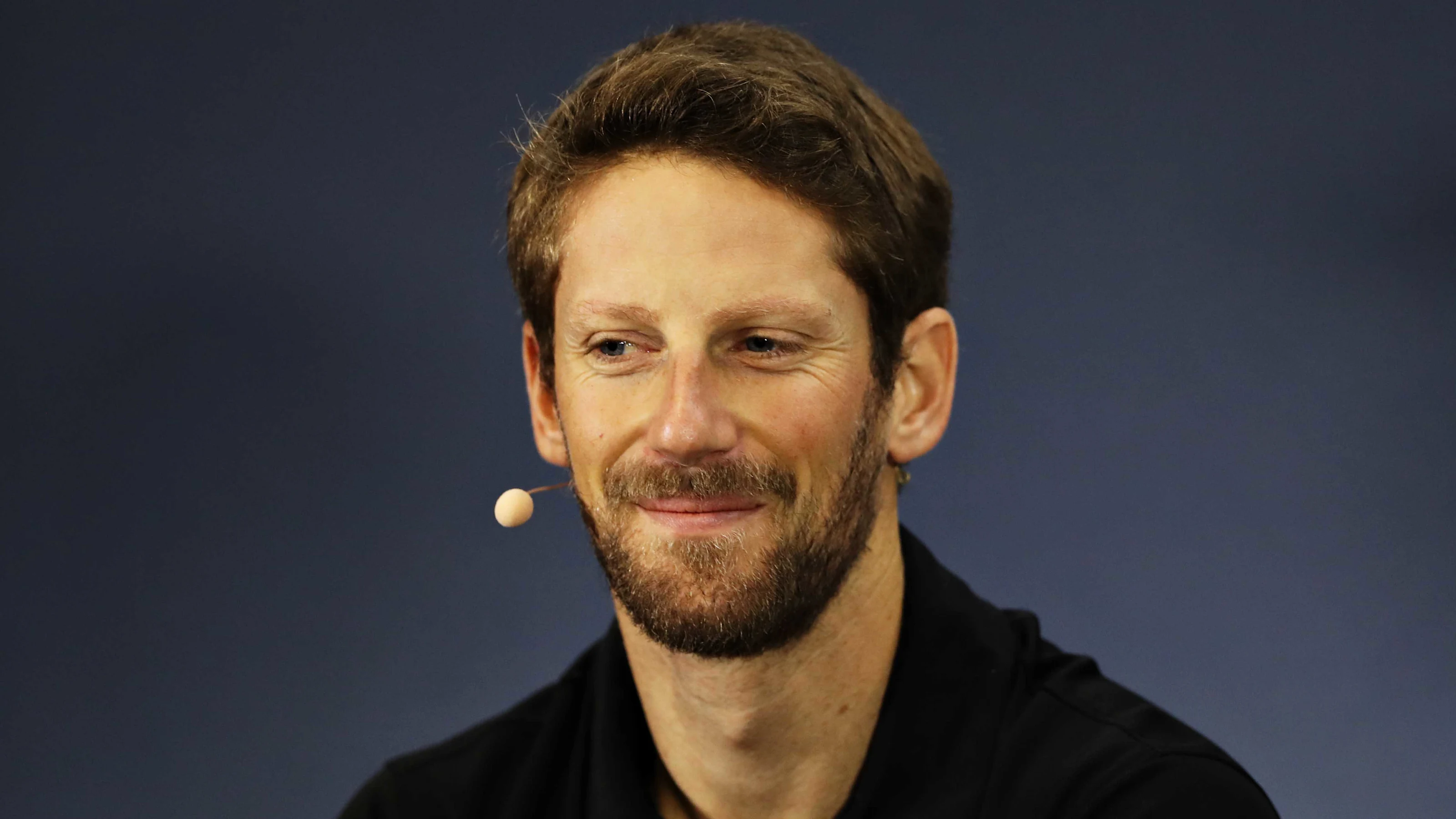 SAO PAULO, BRAZIL - NOVEMBER 14: Romain Grosjean of France and Haas F1 looks on in the Drivers