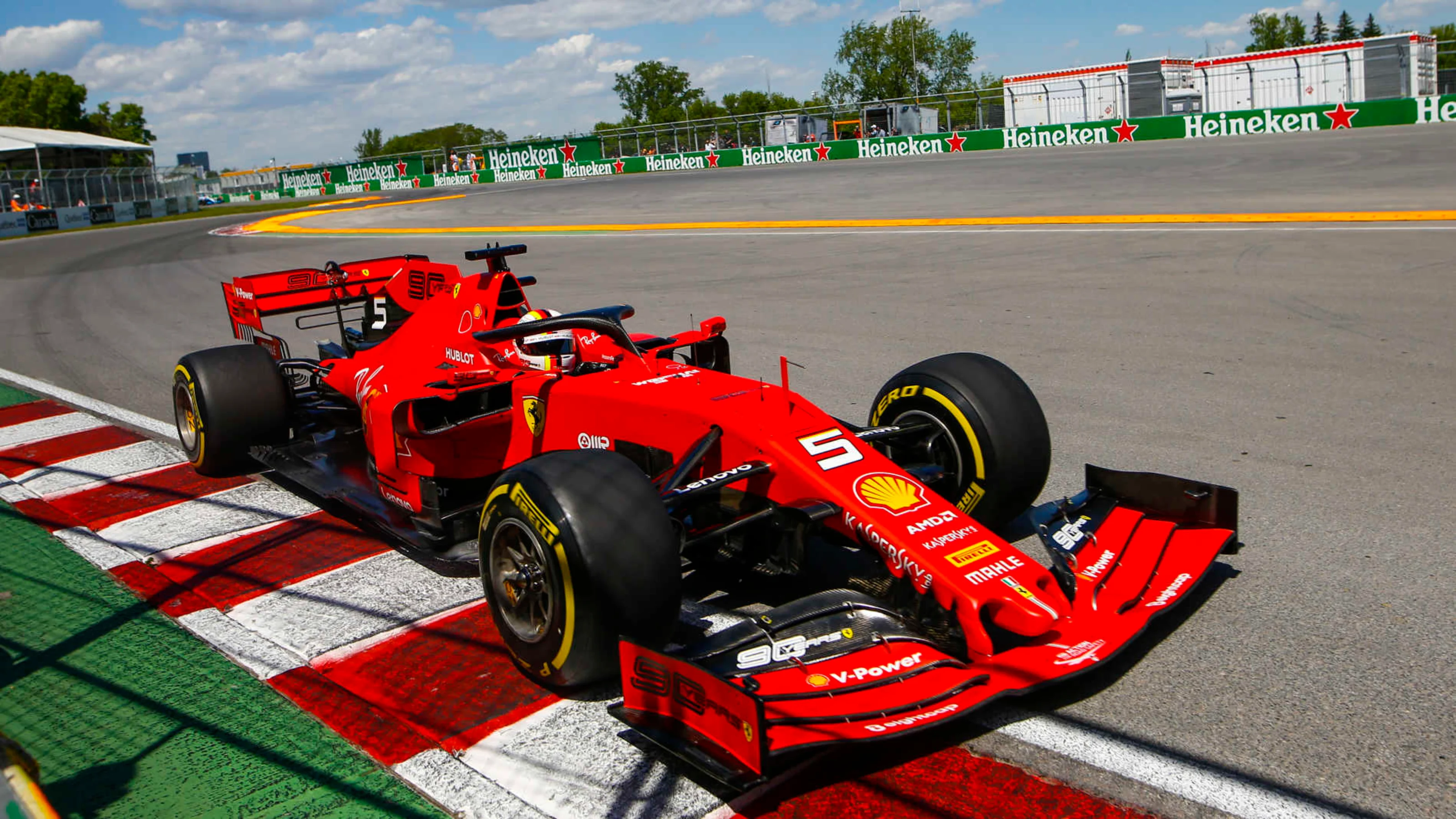 CIRCUIT GILLES-VILLENEUVE, CANADA - JUNE 07: Sebastian Vettel, Ferrari SF90 during the Canadian GP