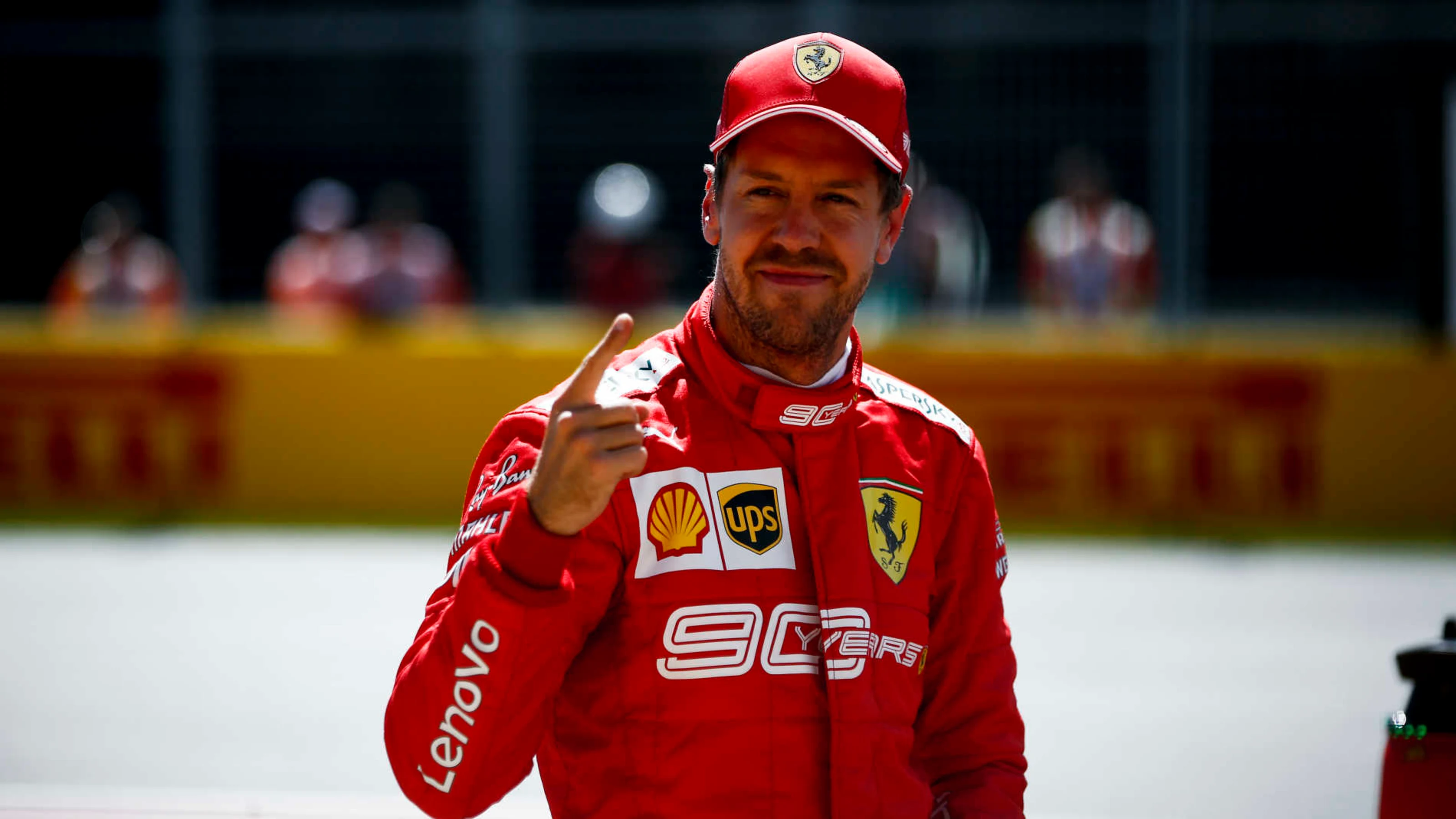 CIRCUIT GILLES-VILLENEUVE, CANADA - JUNE 08: Pole man Sebastian Vettel, Ferrari during the Canadian