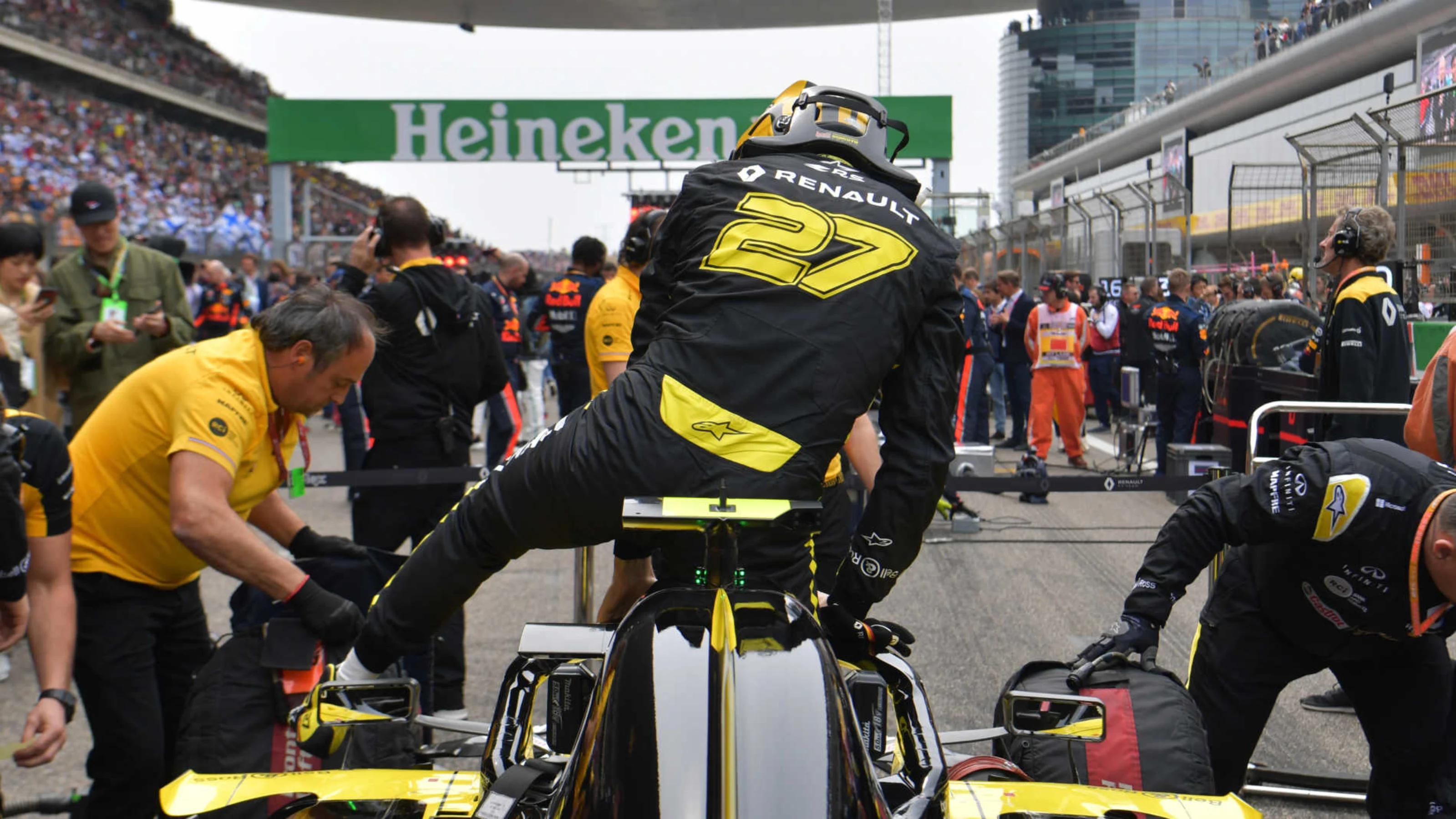 SHANGHAI INTERNATIONAL CIRCUIT, CHINA - APRIL 14: Nico Hulkenberg, Renault F1 Team during the