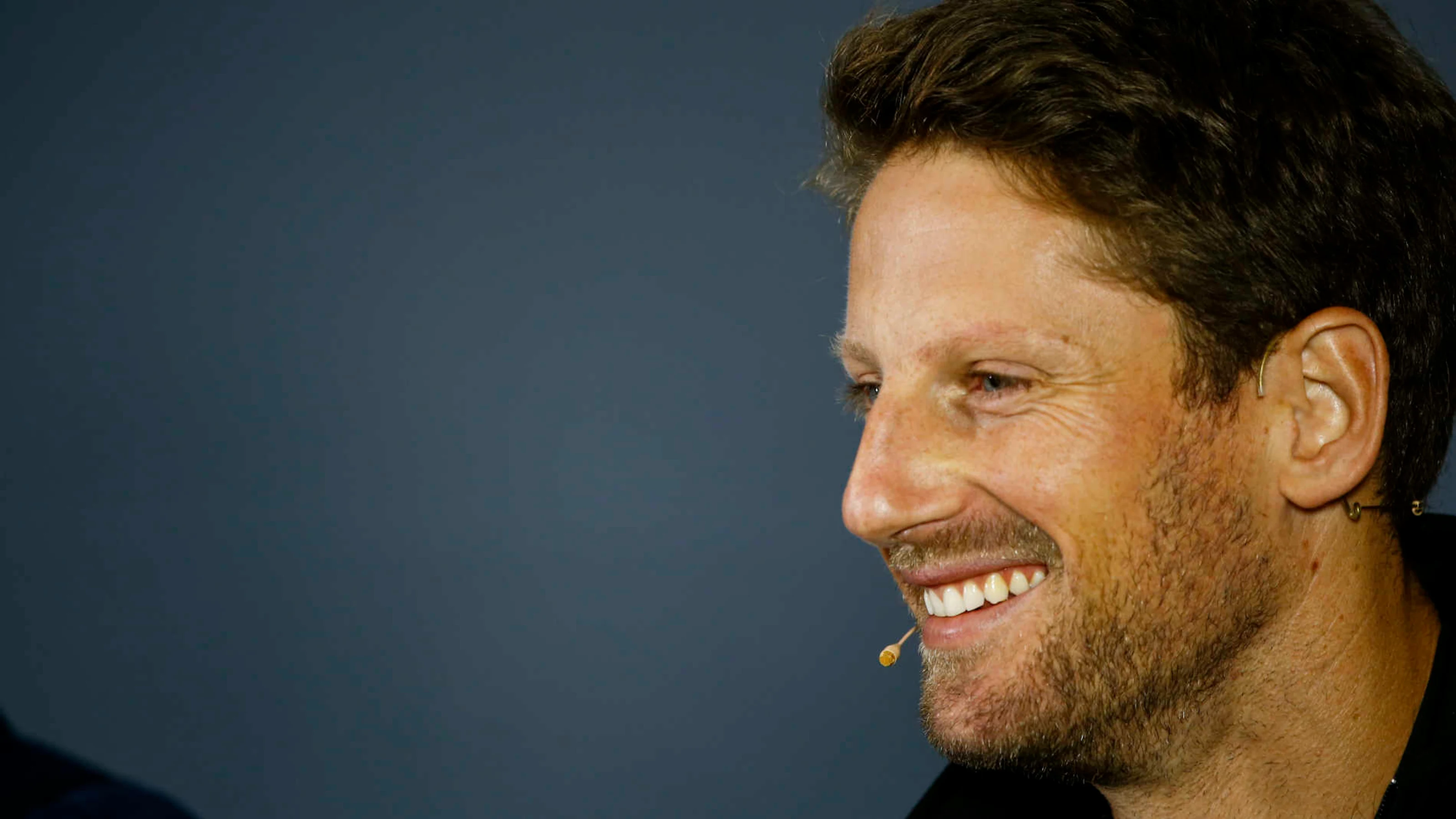 SHANGHAI INTERNATIONAL CIRCUIT, CHINA - APRIL 11: Romain Grosjean, Haas F1 in Press Conference