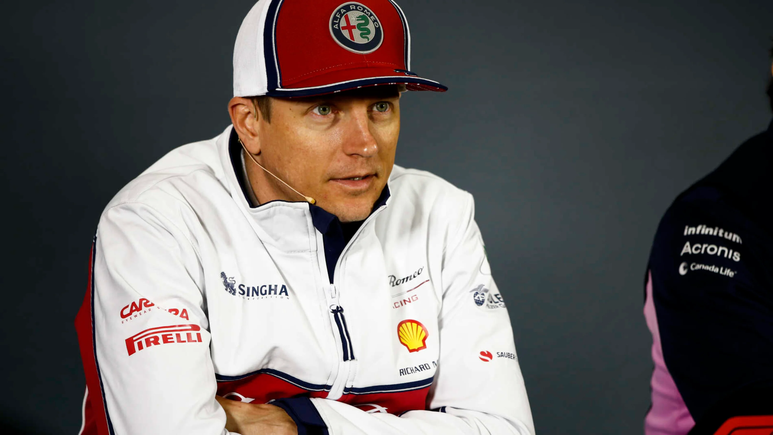 SHANGHAI INTERNATIONAL CIRCUIT, CHINA - APRIL 11: Kimi Raikkonen, Alfa Romeo Racing in Press