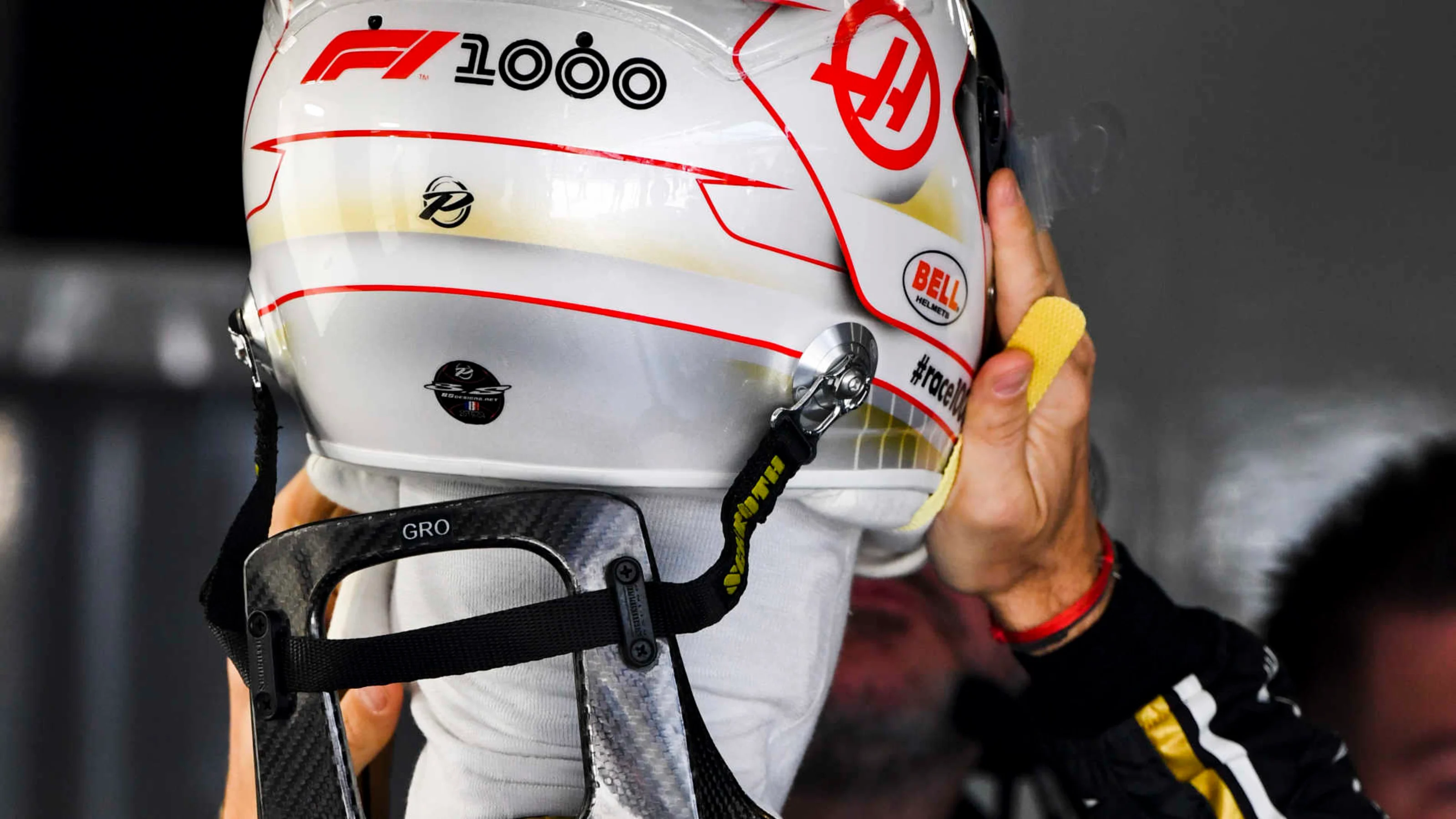 SHANGHAI INTERNATIONAL CIRCUIT, CHINA - APRIL 12: Romain Grosjean, Haas F1 during the Chinese GP at