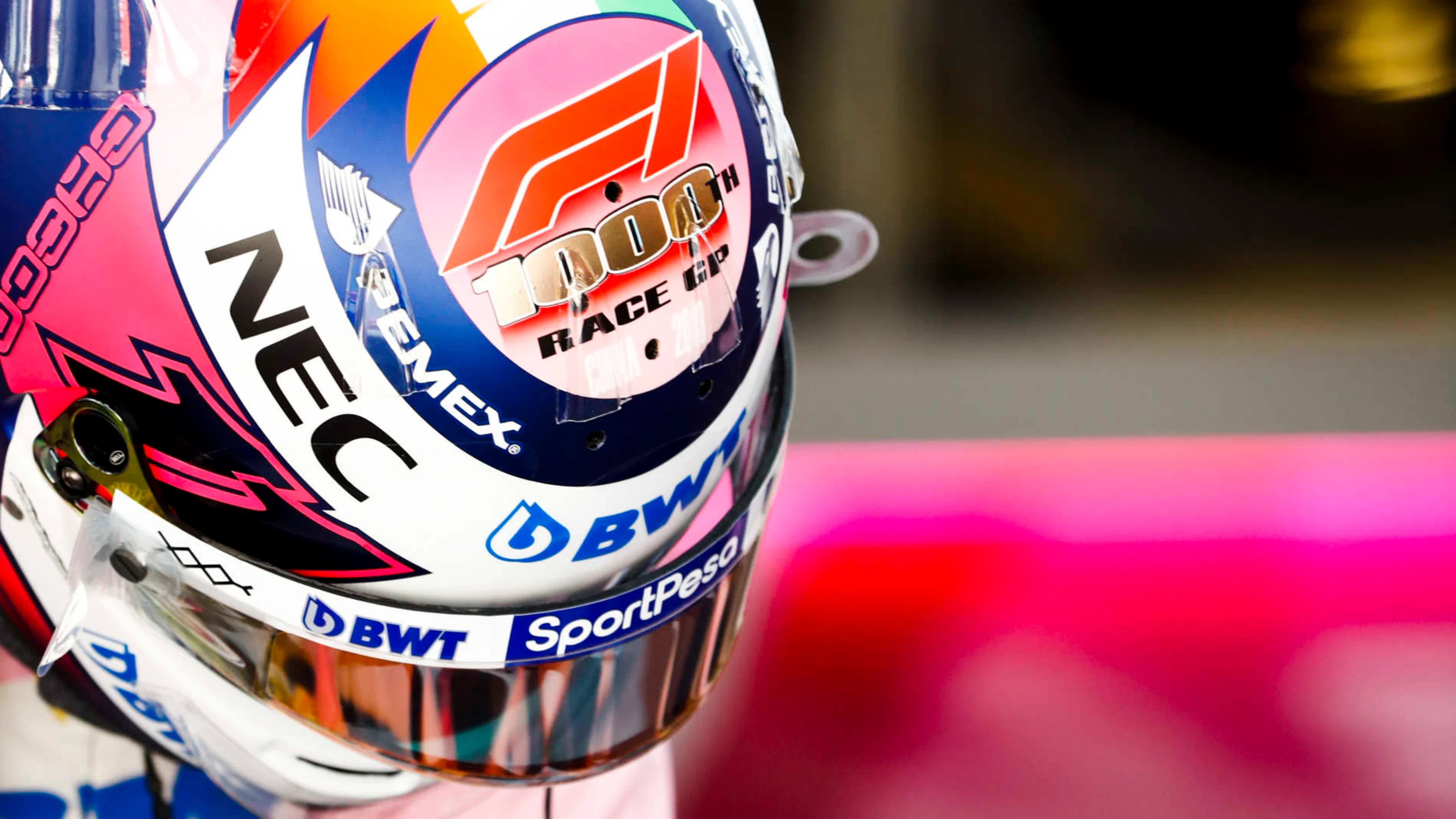 SHANGHAI INTERNATIONAL CIRCUIT, CHINA - APRIL 12: Sergio Perez, Racing Point during the Chinese GP