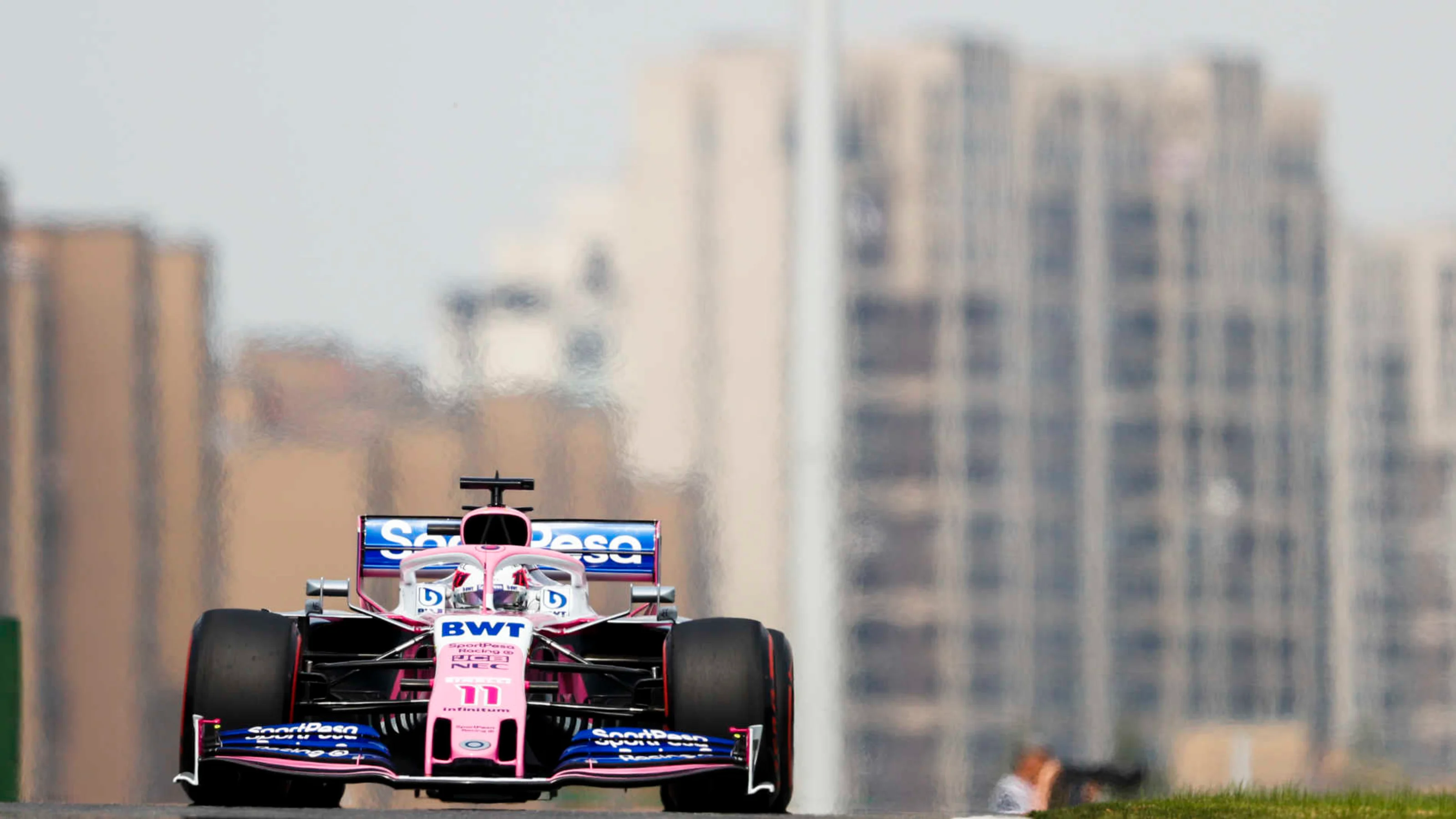 SHANGHAI INTERNATIONAL CIRCUIT, CHINA - APRIL 13: Sergio Perez, Racing Point RP19 during the