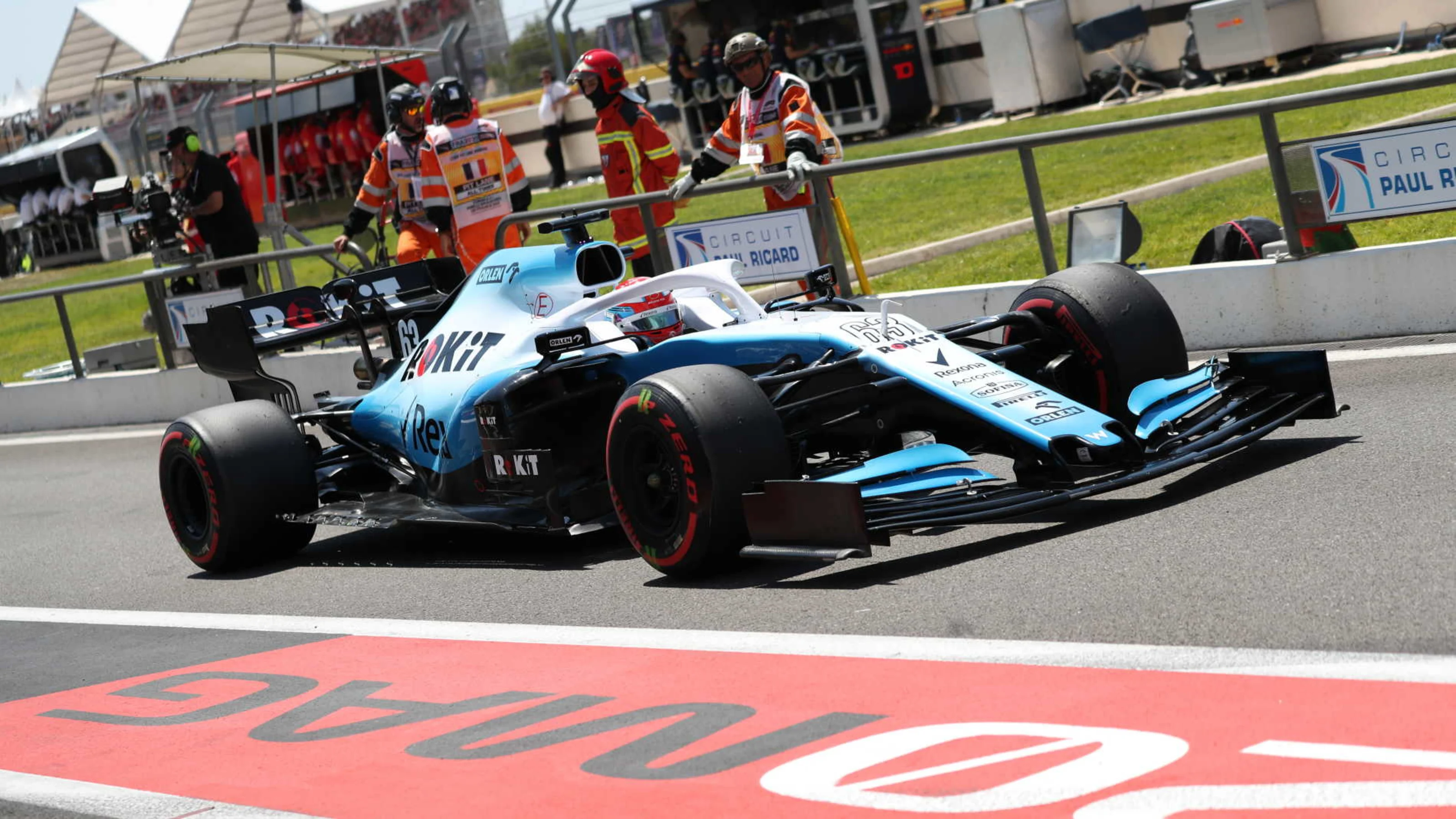 CIRCUIT PAUL RICARD, FRANCE - JUNE 22: George Russell, Williams Racing FW42 during the French GP at