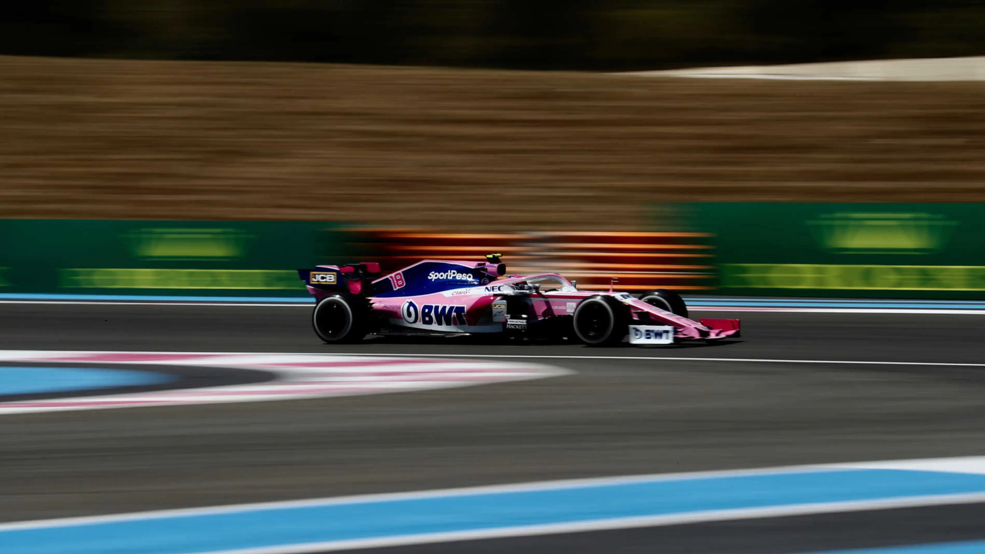 CIRCUIT PAUL RICARD, FRANCE - JUNE 23: Lance Stroll, Racing Point RP19 during the French GP at