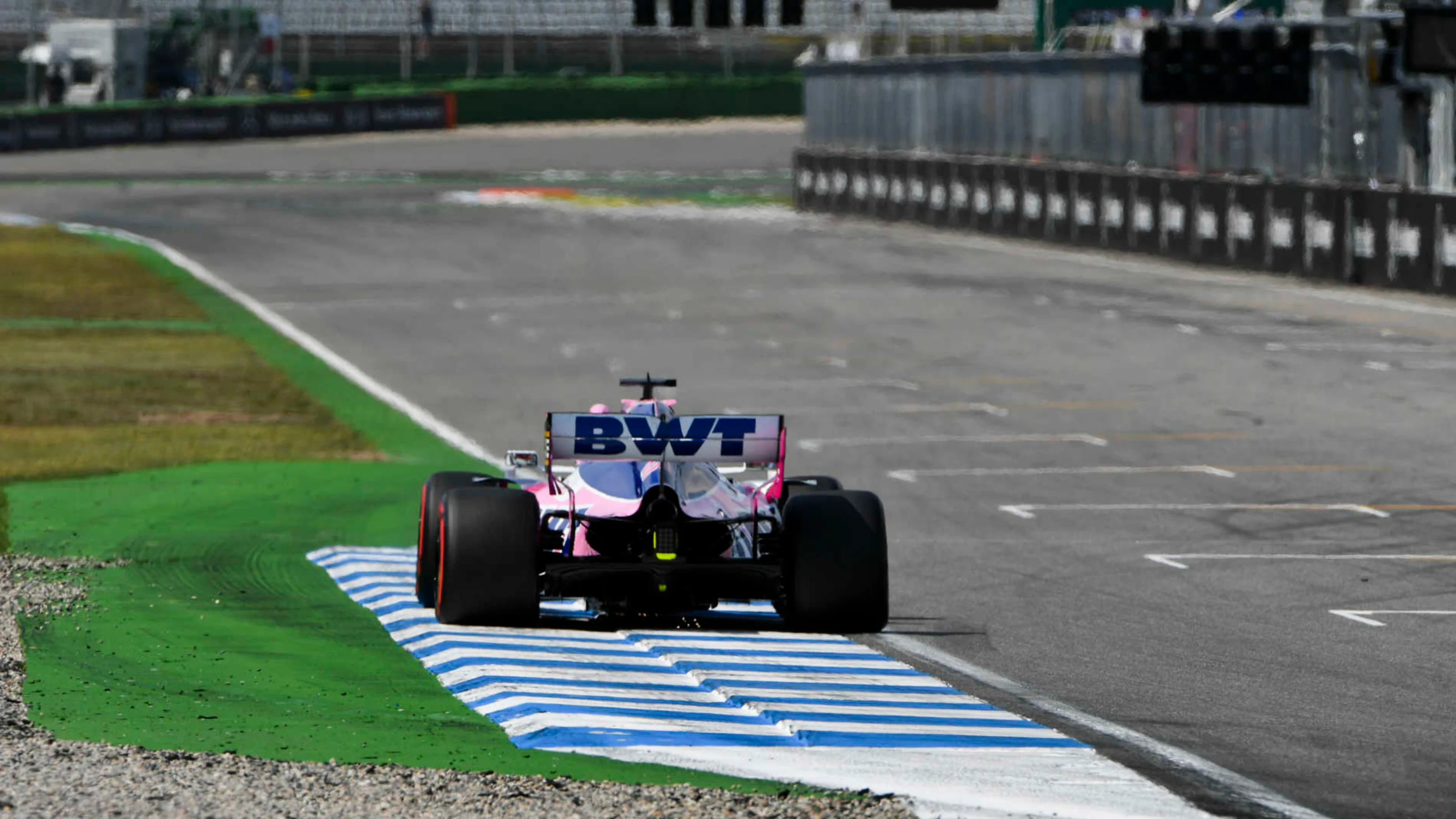 HOCKENHEIMRING, GERMANY - JULY 26: Sergio Perez, Racing Point RP19 during the German GP at