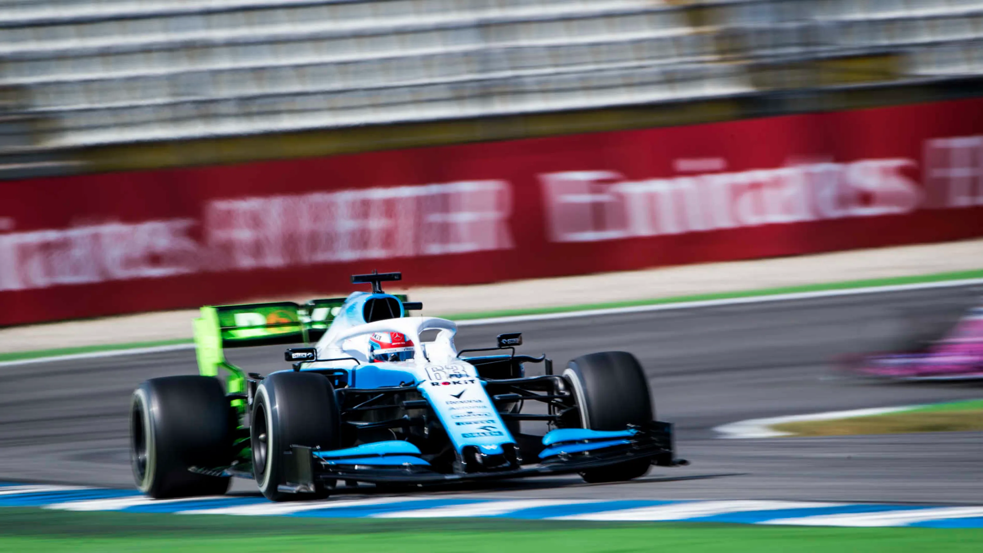 HOCKENHEIMRING, GERMANY - JULY 26: George Russell, Williams Racing FW42 during the German GP at