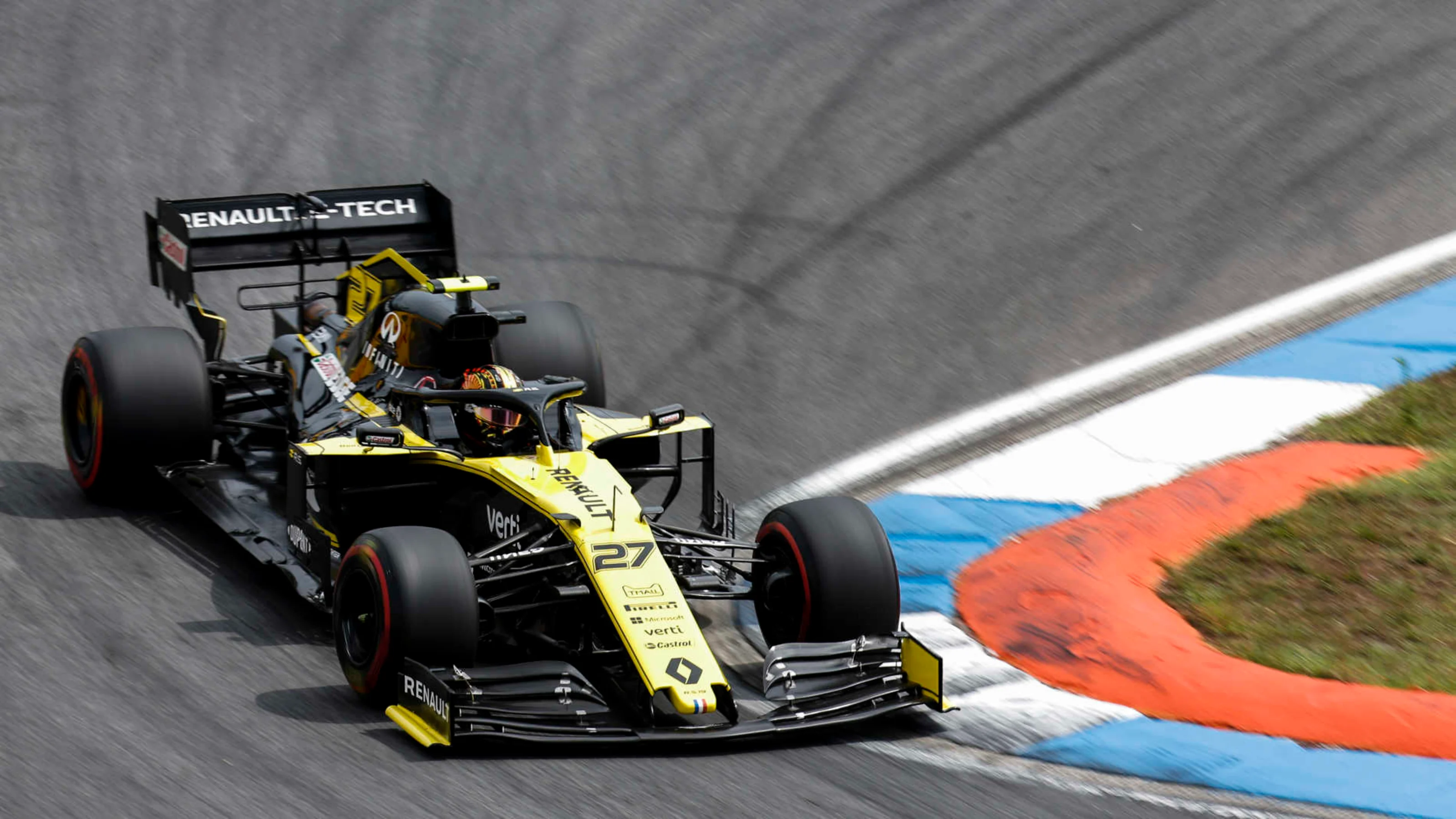 HOCKENHEIMRING, GERMANY - JULY 27: Nico Hulkenberg, Renault R.S. 19 during the German GP at
