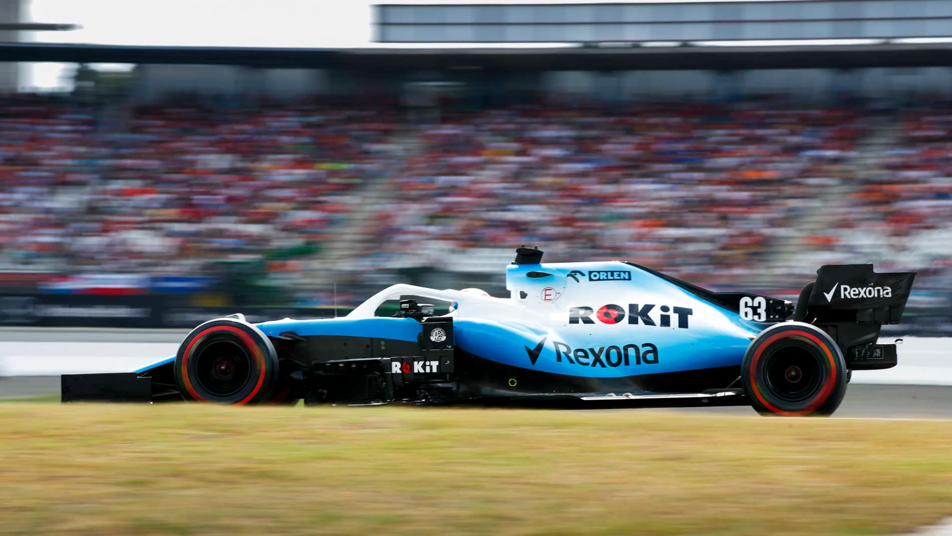HOCKENHEIMRING, GERMANY - JULY 27: George Russell, Williams Racing FW42 during the German GP at