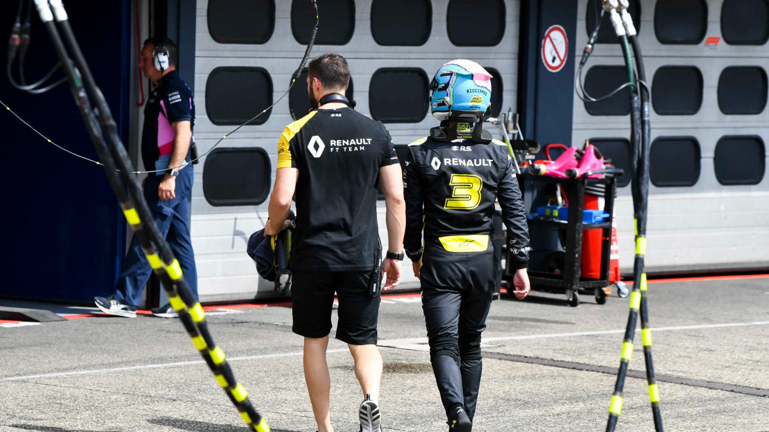 HOCKENHEIMRING, GERMANY - JULY 27: Daniel Ricciardo, Renault F1 Team during the German GP at