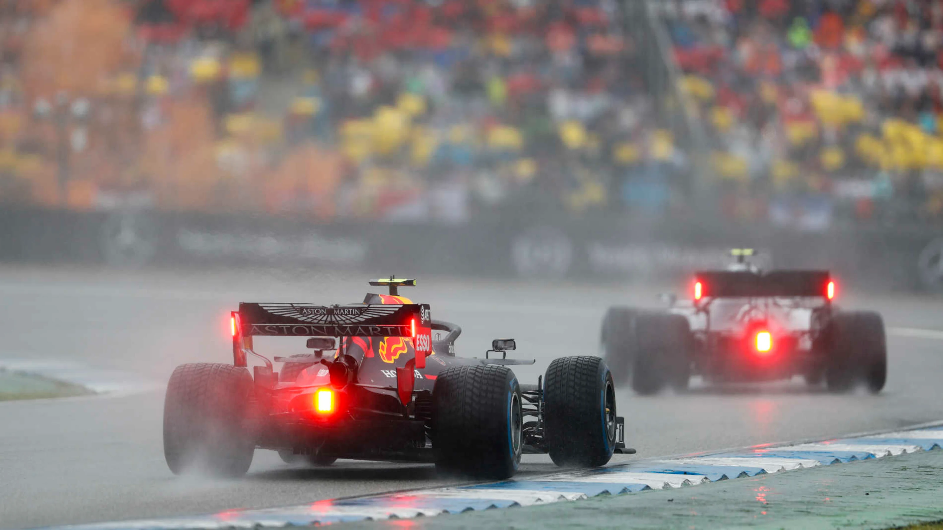HOCKENHEIMRING, GERMANY - JULY 28: Pierre Gasly, Red Bull Racing RB15 during the German GP at
