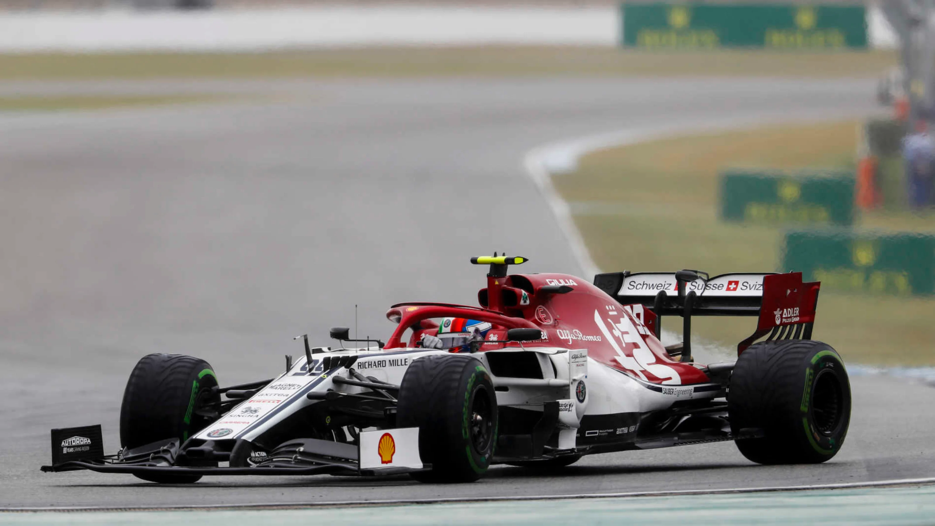 HOCKENHEIMRING, GERMANY - JULY 28: Antonio Giovinazzi, Alfa Romeo Racing C38 during the German GP