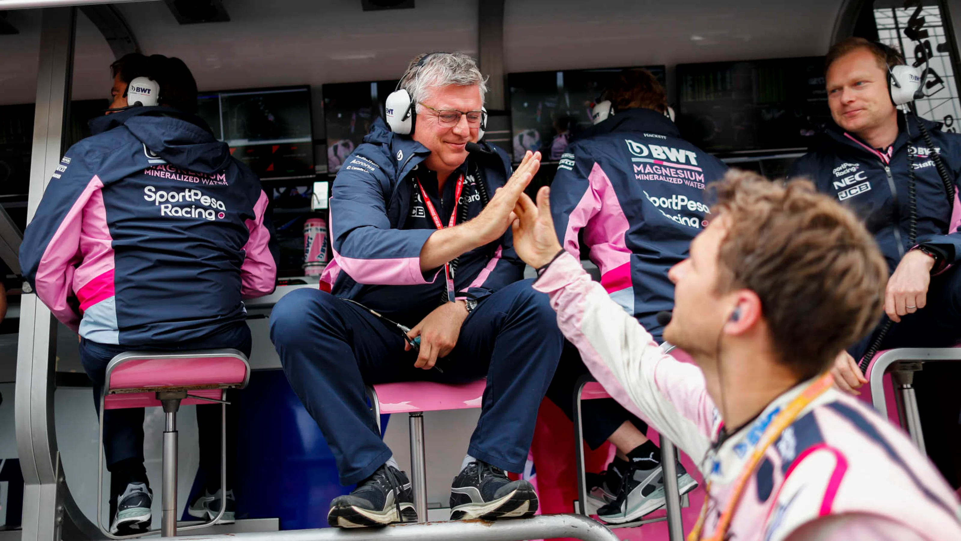 HOCKENHEIMRING, GERMANY - JULY 28: Otmar Szafnauer, Team Principal and CEO, Racing Point, and the