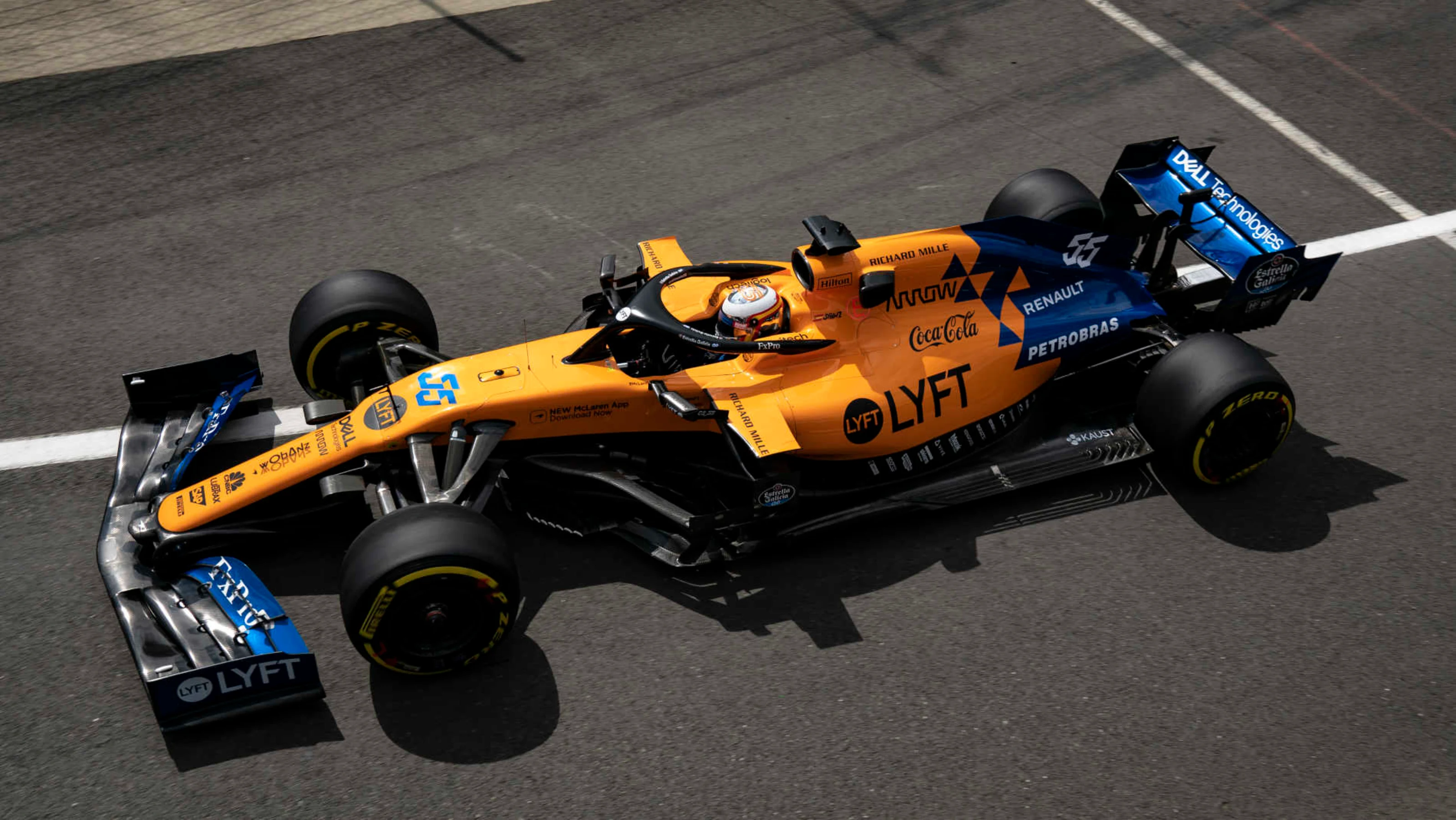 SILVERSTONE, UNITED KINGDOM - JULY 12: Carlos Sainz Jr., McLaren MCL34 during the British GP at