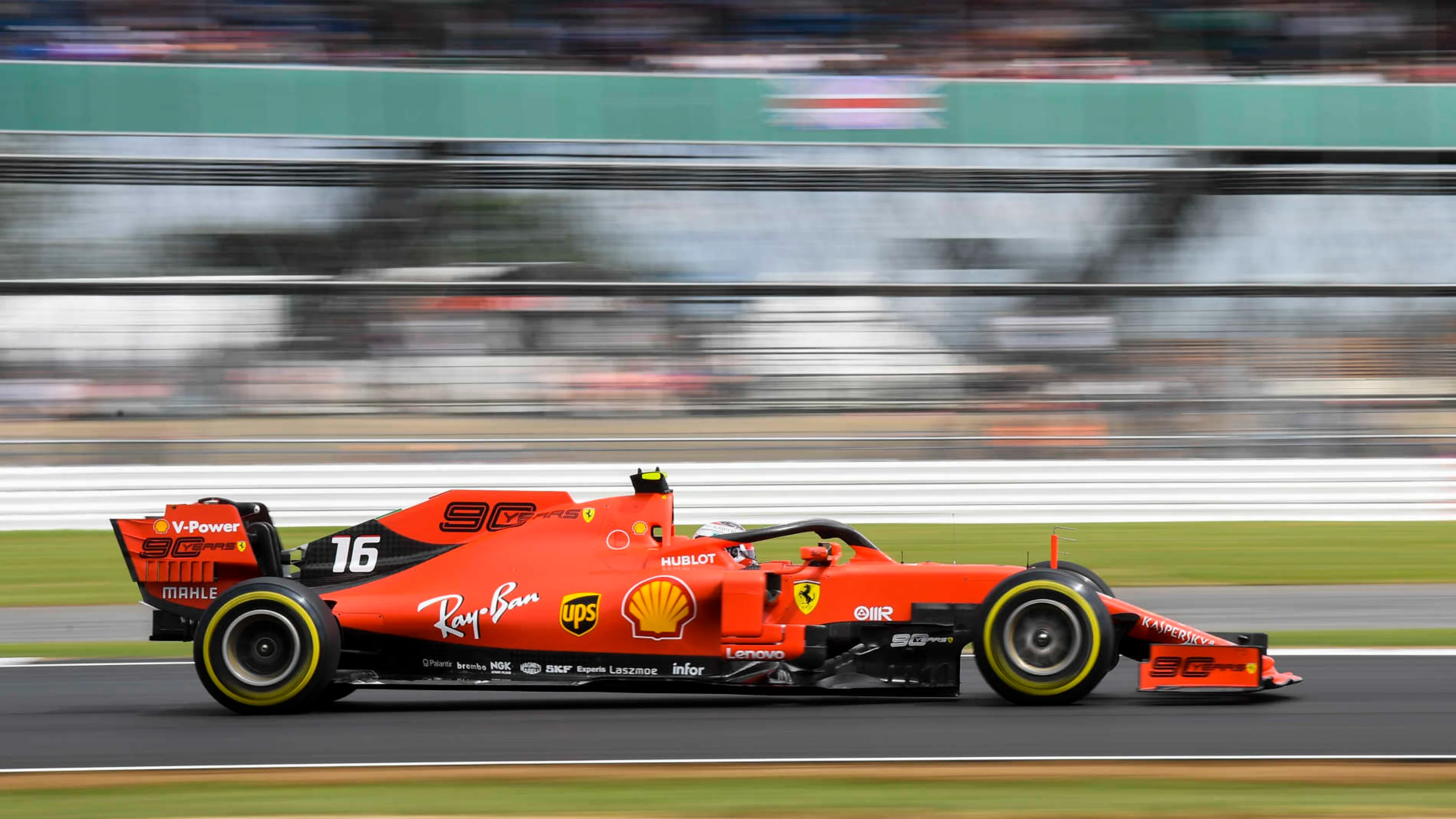 SILVERSTONE, UNITED KINGDOM - JULY 12: Charles Leclerc, Ferrari SF90 during the British GP at