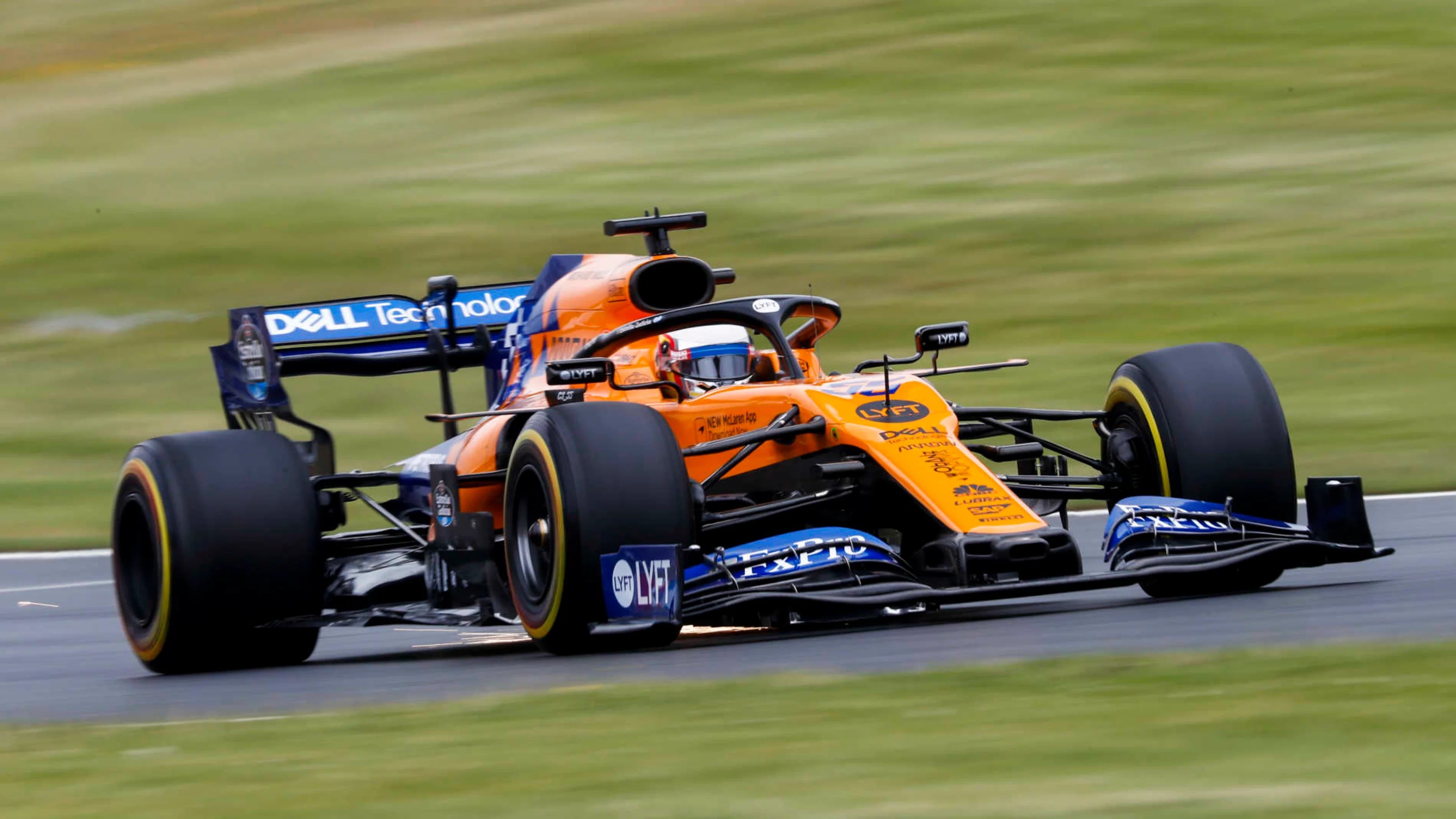 SILVERSTONE, UNITED KINGDOM - JULY 13: Carlos Sainz Jr., McLaren MCL34 during the British GP at