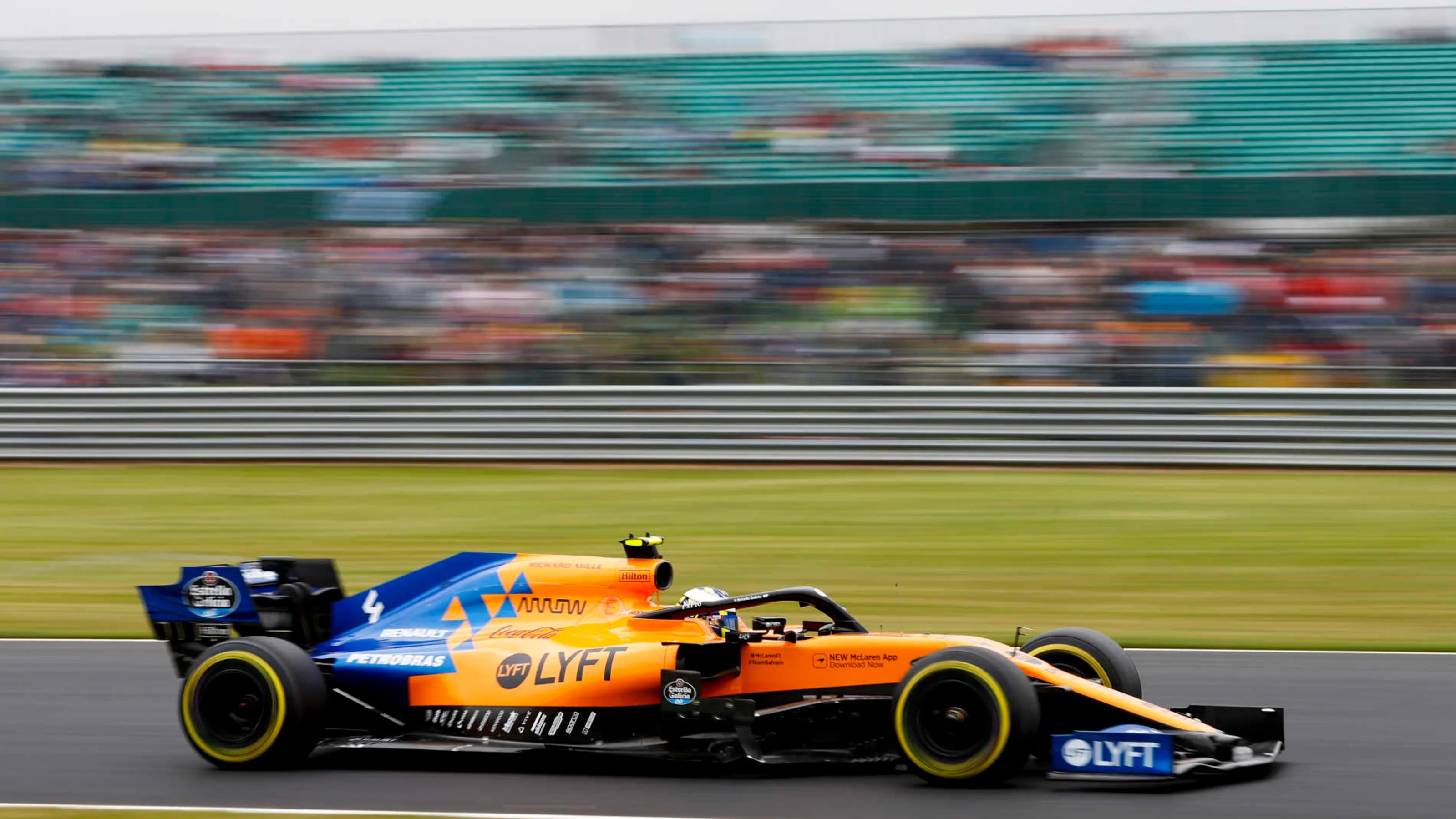 SILVERSTONE, UNITED KINGDOM - JULY 13: Lando Norris, McLaren MCL34 during the British GP at