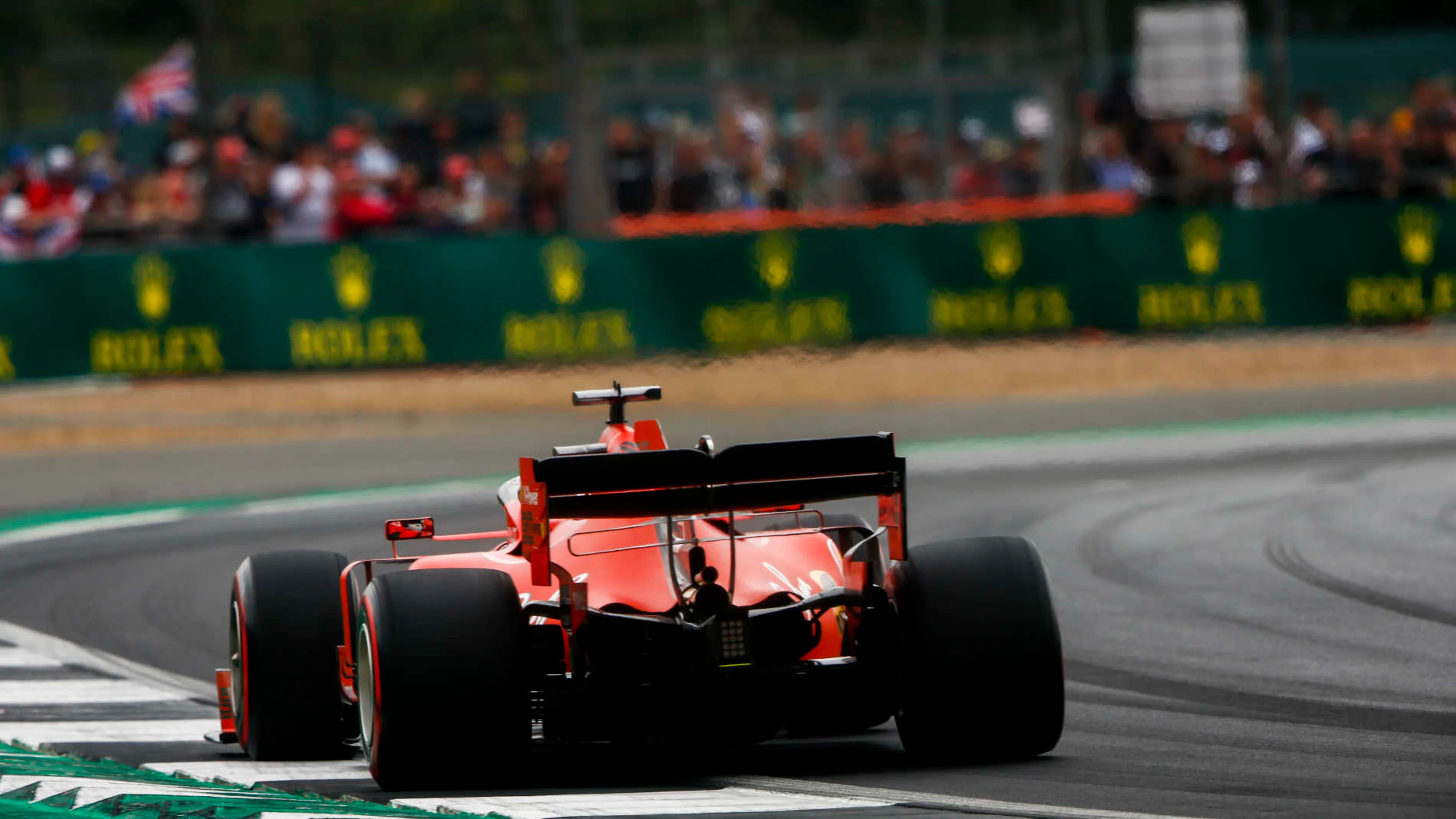 SILVERSTONE, UNITED KINGDOM - JULY 13: Sebastian Vettel, Ferrari SF90 during the British GP at