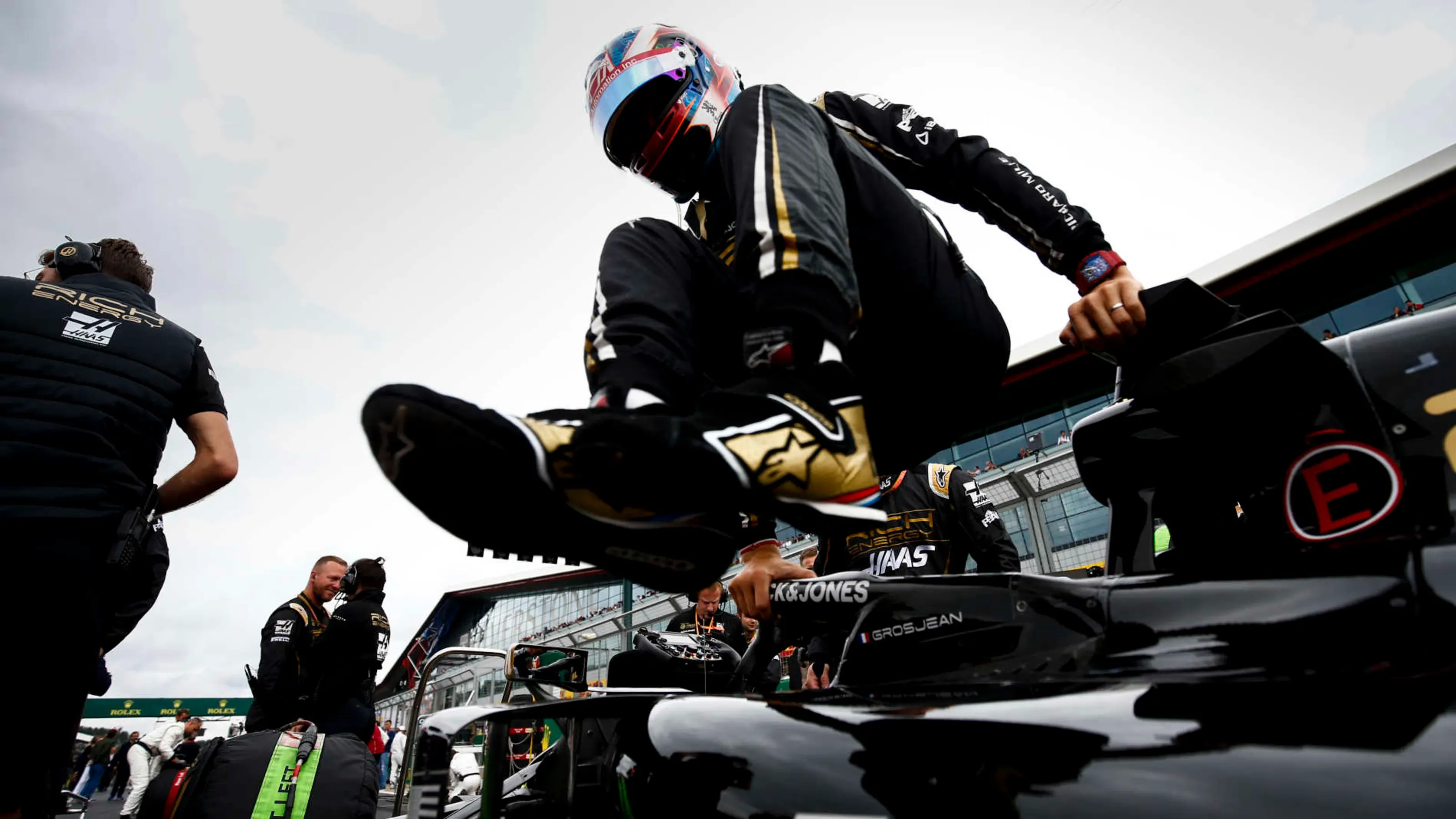 SILVERSTONE, UNITED KINGDOM - JULY 14: Romain Grosjean, Haas F1 during the British GP at