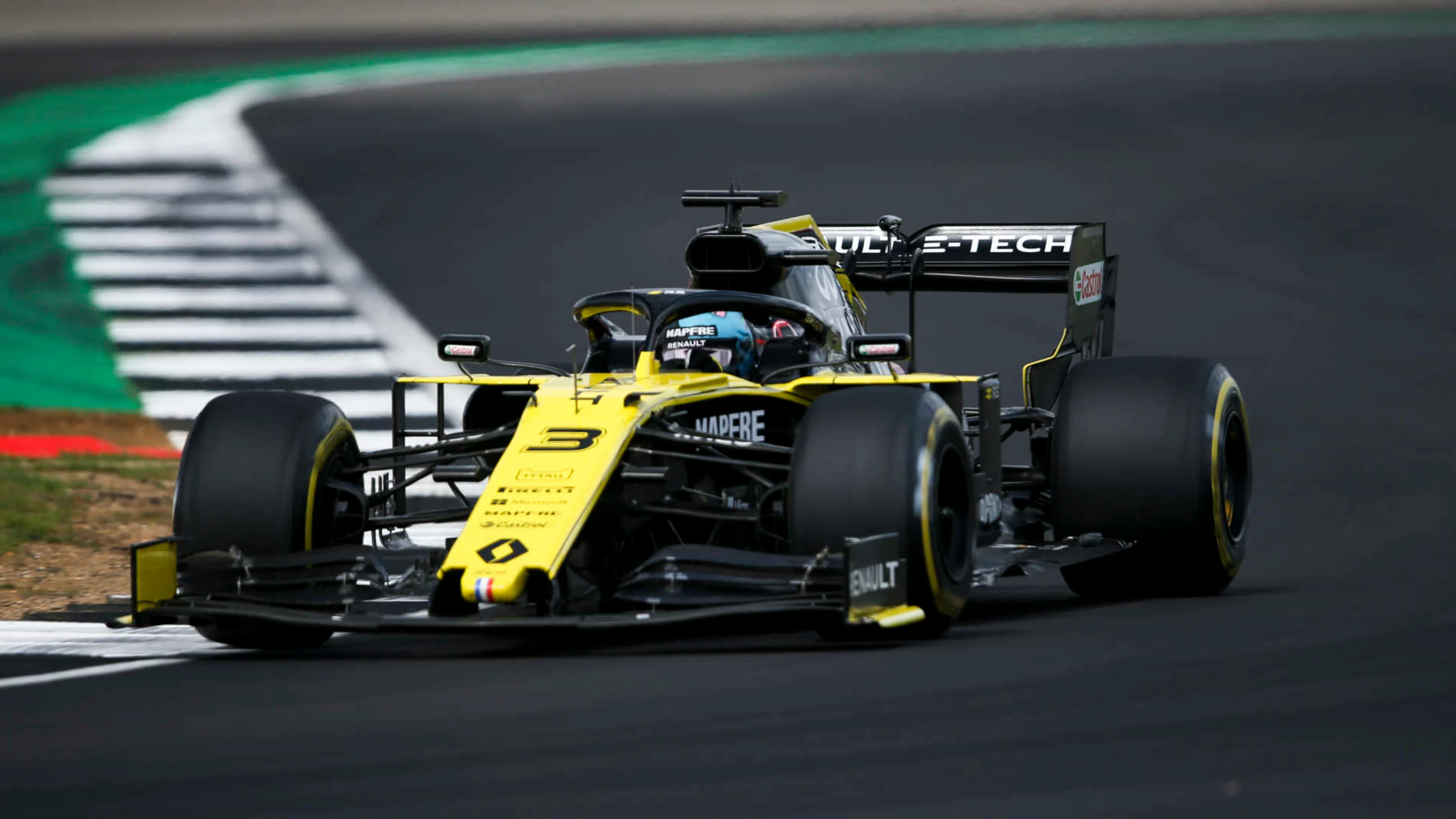 SILVERSTONE, UNITED KINGDOM - JULY 14: Daniel Ricciardo, Renault R.S.19 during the British GP at