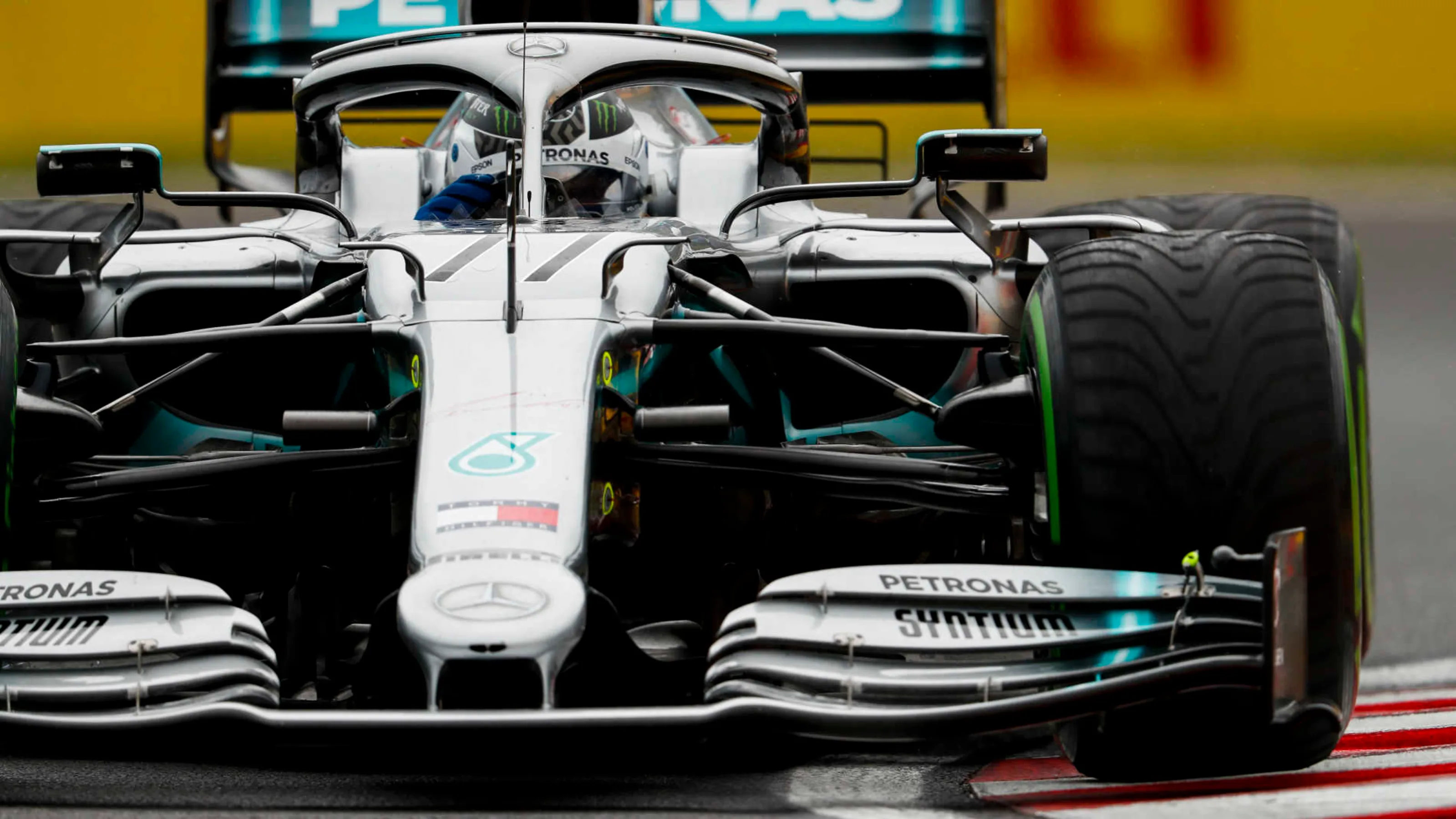 HUNGARORING, HUNGARY - AUGUST 02: Valtteri Bottas, Mercedes AMG W10 during the Hungarian GP at