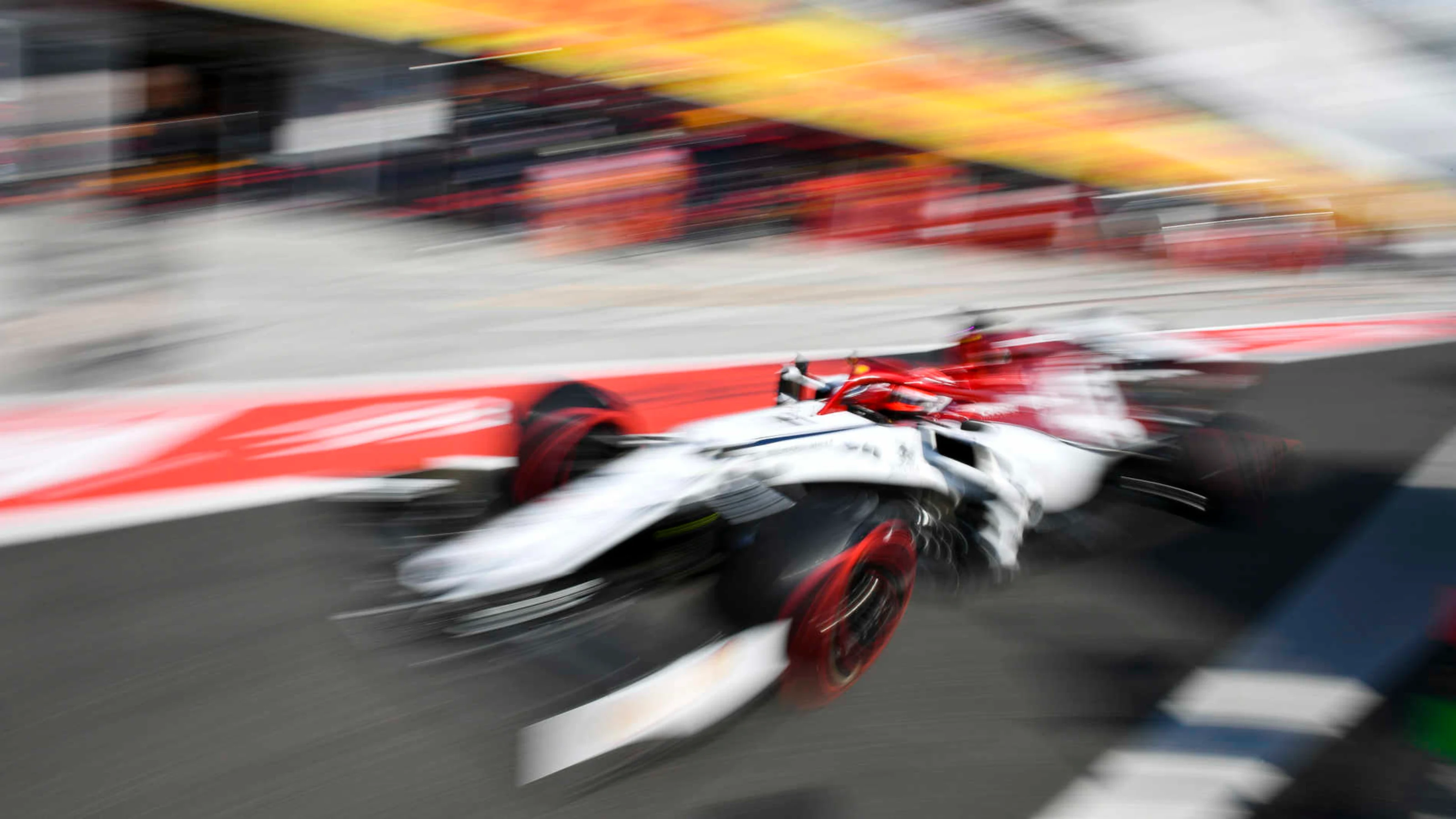 HUNGARORING, HUNGARY - AUGUST 03: Kimi Raikkonen, Alfa Romeo Racing C38 during the Hungarian GP at