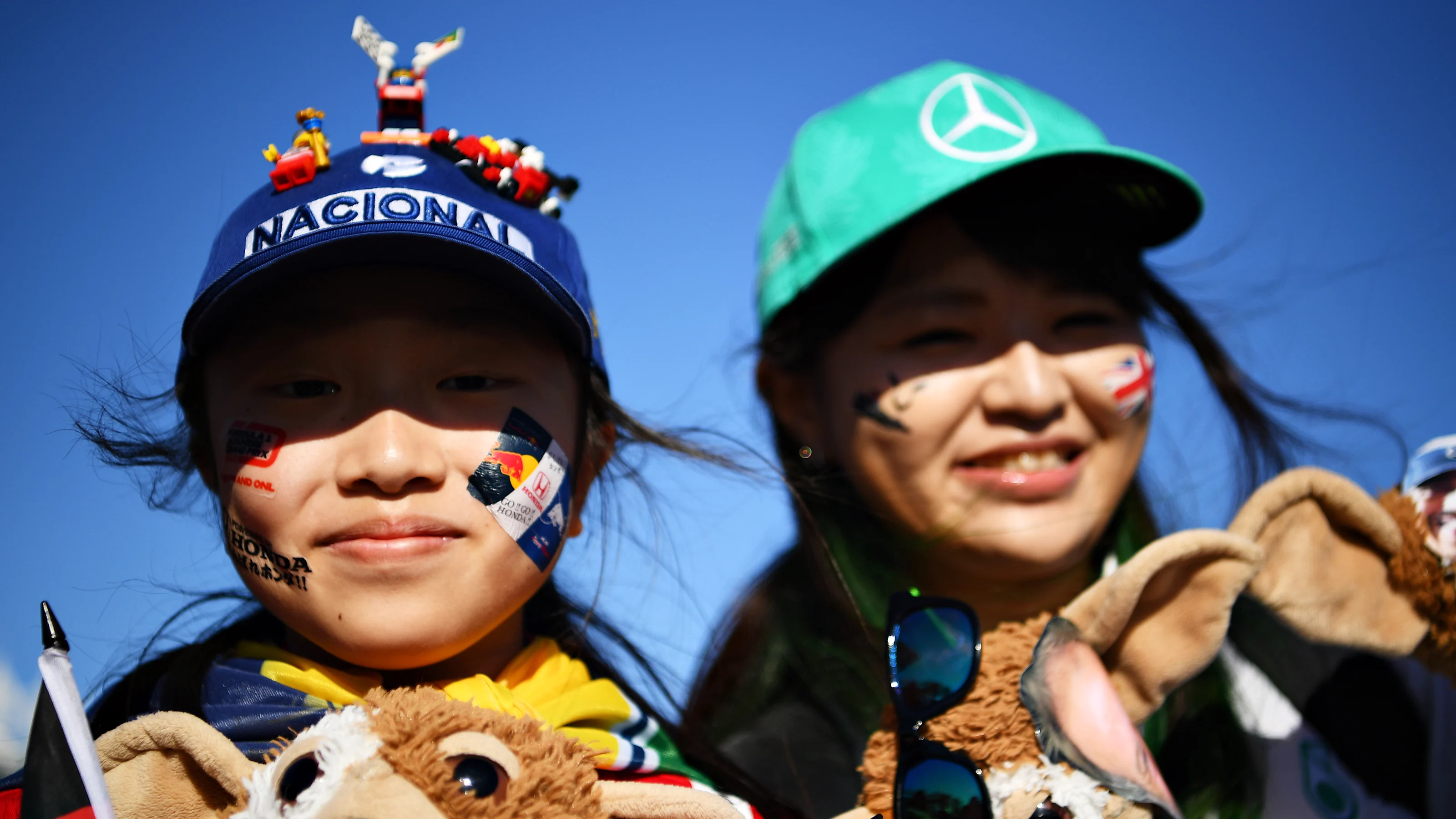 SUZUKA, JAPAN - OCTOBER 13: Fans show their support before qualifying for the F1 Grand Prix of