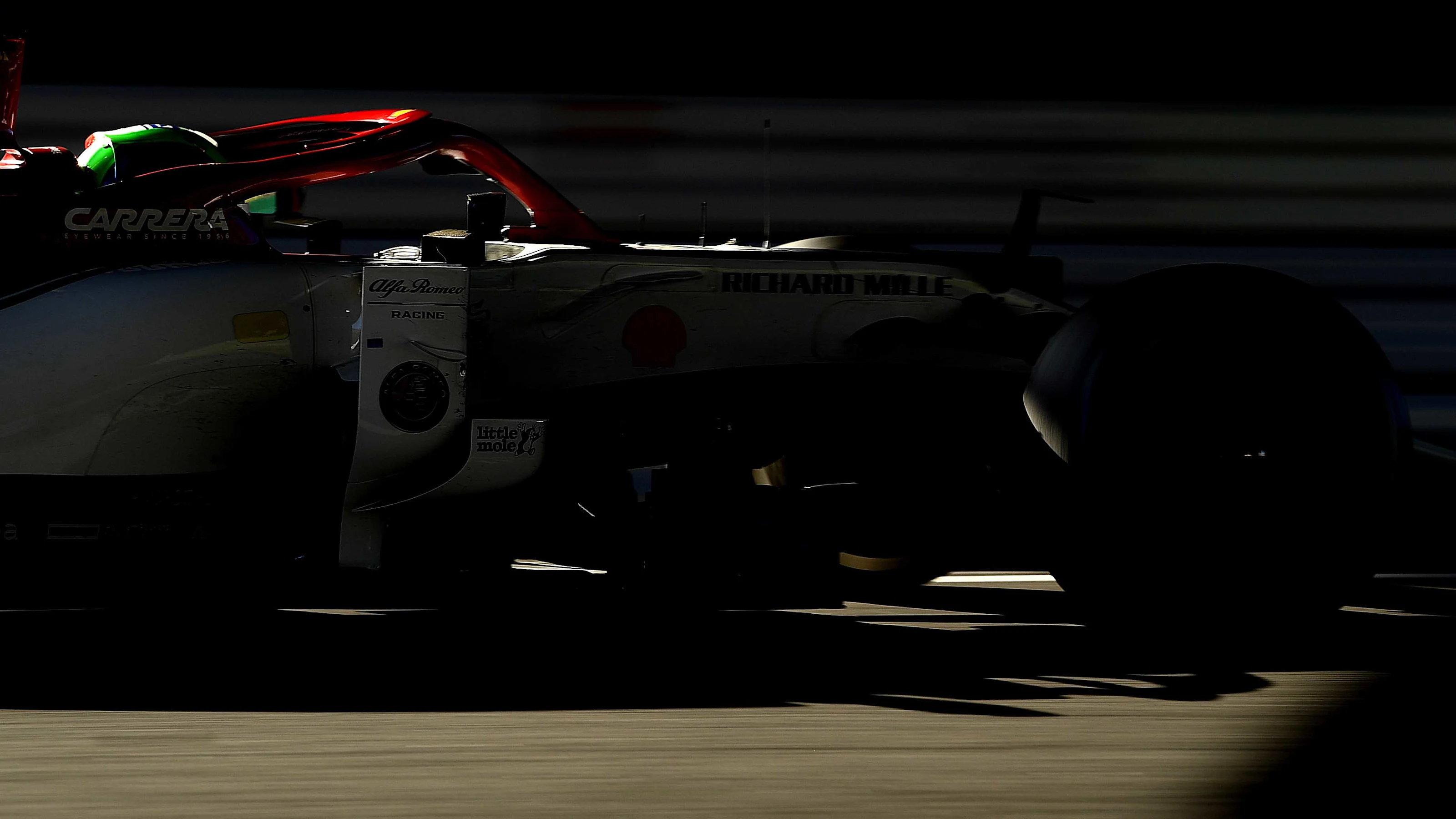 SUZUKA, JAPAN - OCTOBER 13: Antonio Giovinazzi of Italy driving the (99) Alfa Romeo Racing C38